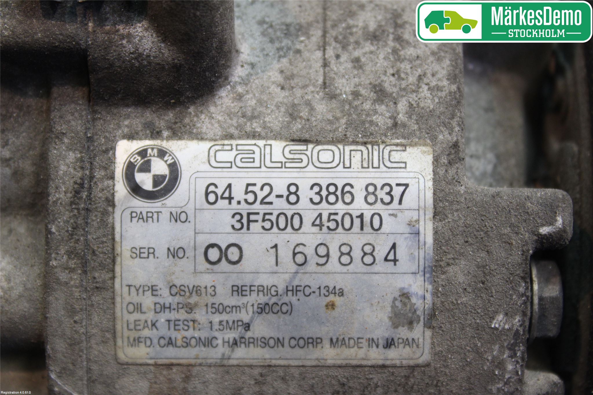 BMW 3 E46      98-05 Varme Ac Kompressor