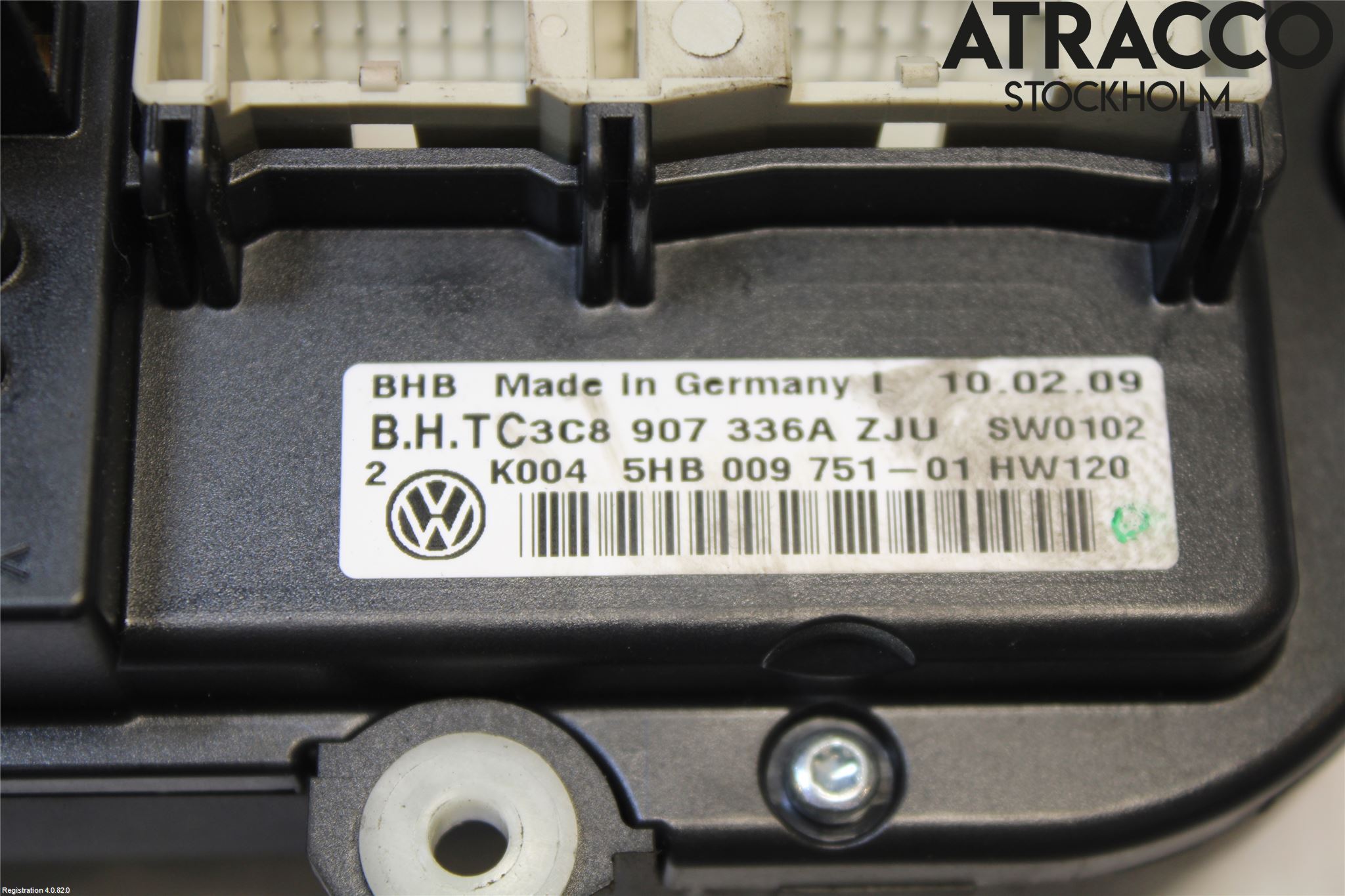 Volkswagen VW GOLF VI 09-13 Varme Ac Betjening-Display