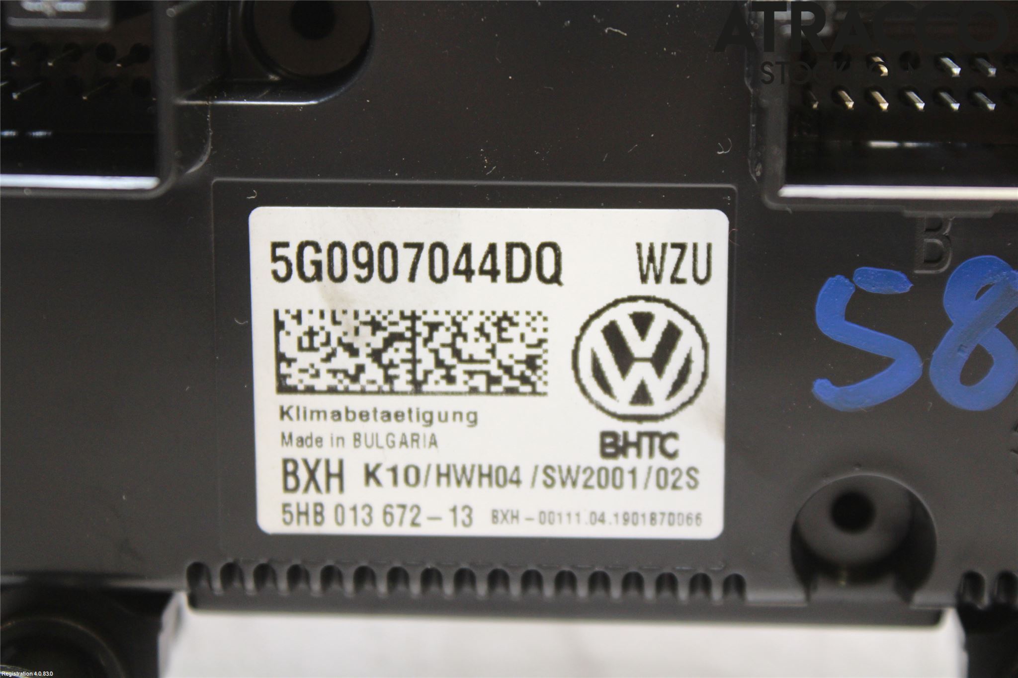 Volkswagen VW PASSAT 15-19 Varme Ac Betjening-Display
