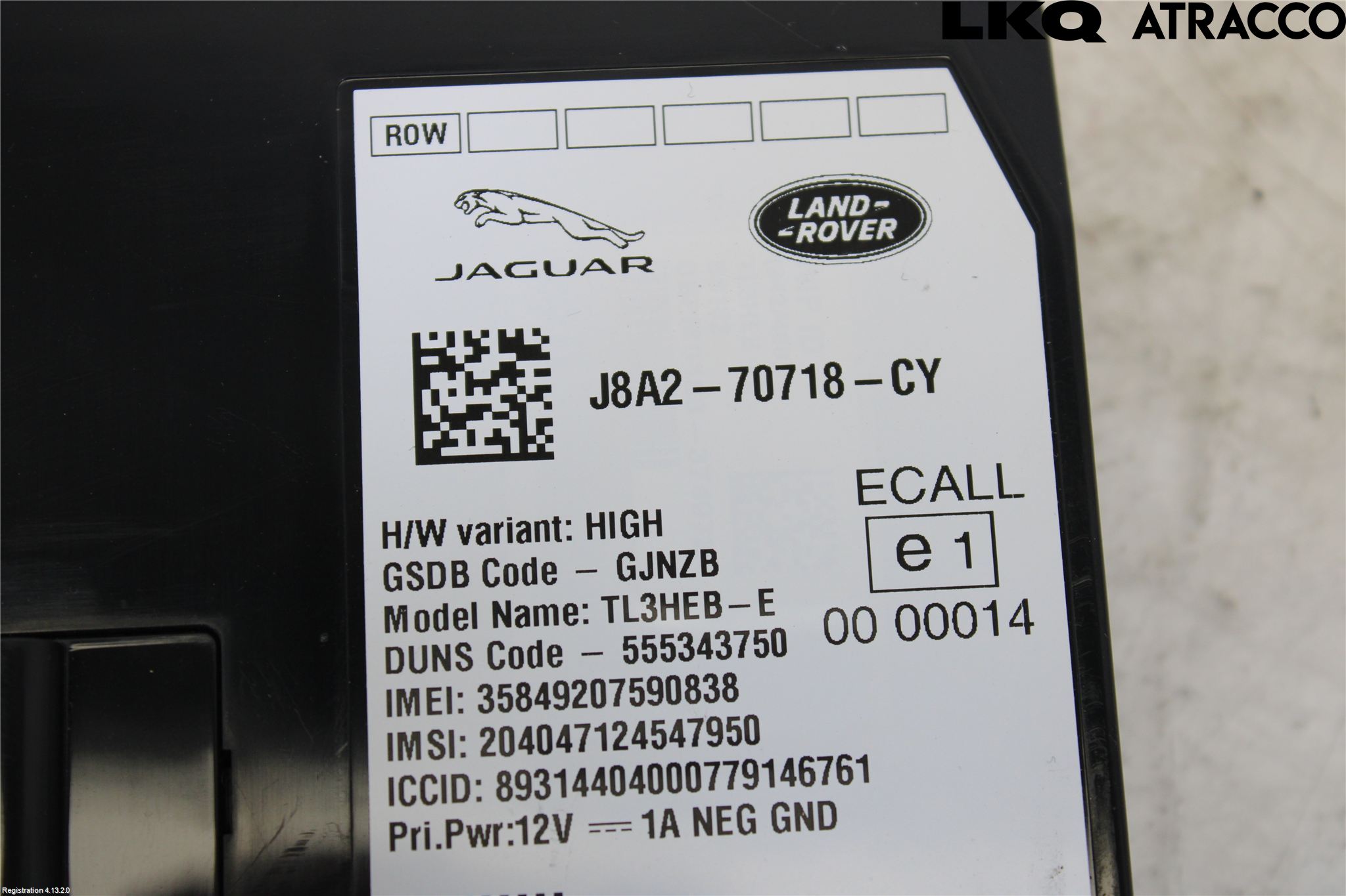 Landrover RANGE ROVER VELAR (L560) 17- Styreenhet Øvrig