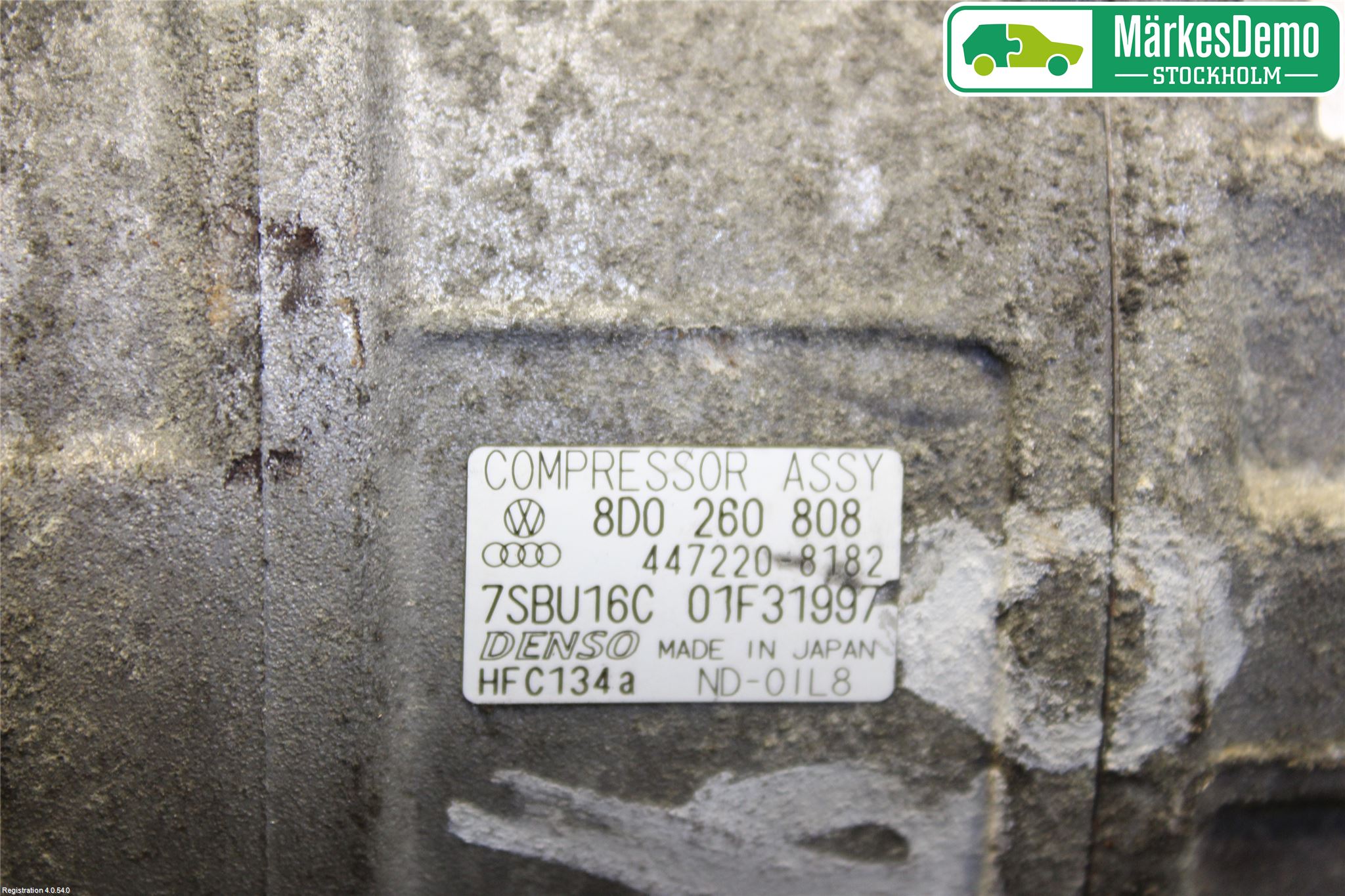 Volkswagen VW PASSAT 01-05 Varme Ac Kompressor
