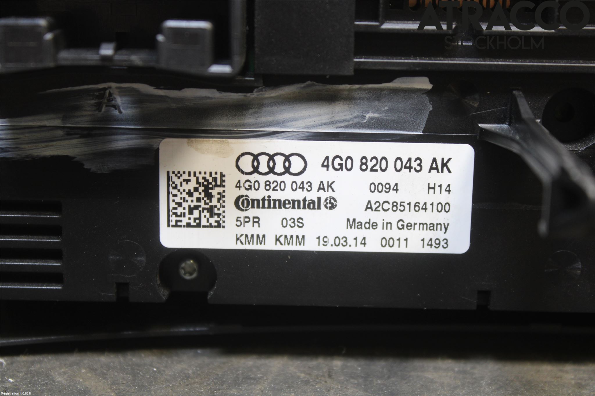 Audi A6/S6 4G 11-18 Varme Ac Betjening-Display