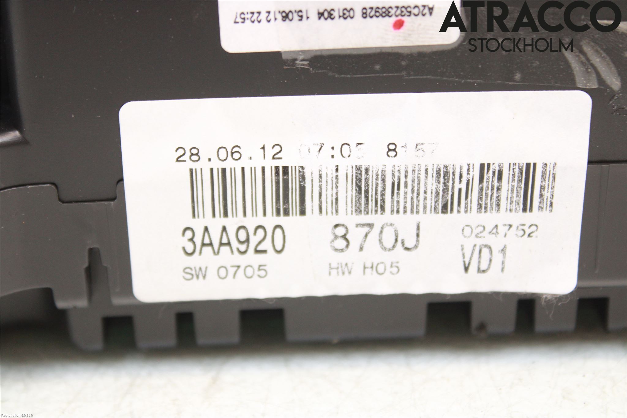 Volkswagen VW PASSAT 11-14 Instr Kombinert