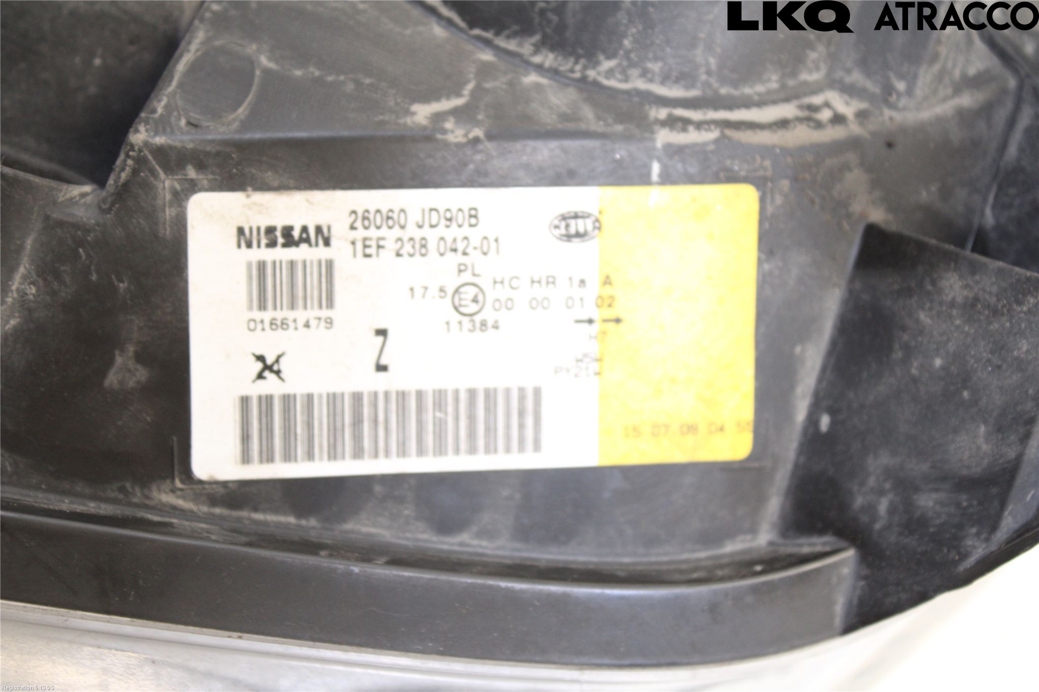 Nissan QASHQAI+2  08-10 Frontlykt Venstre