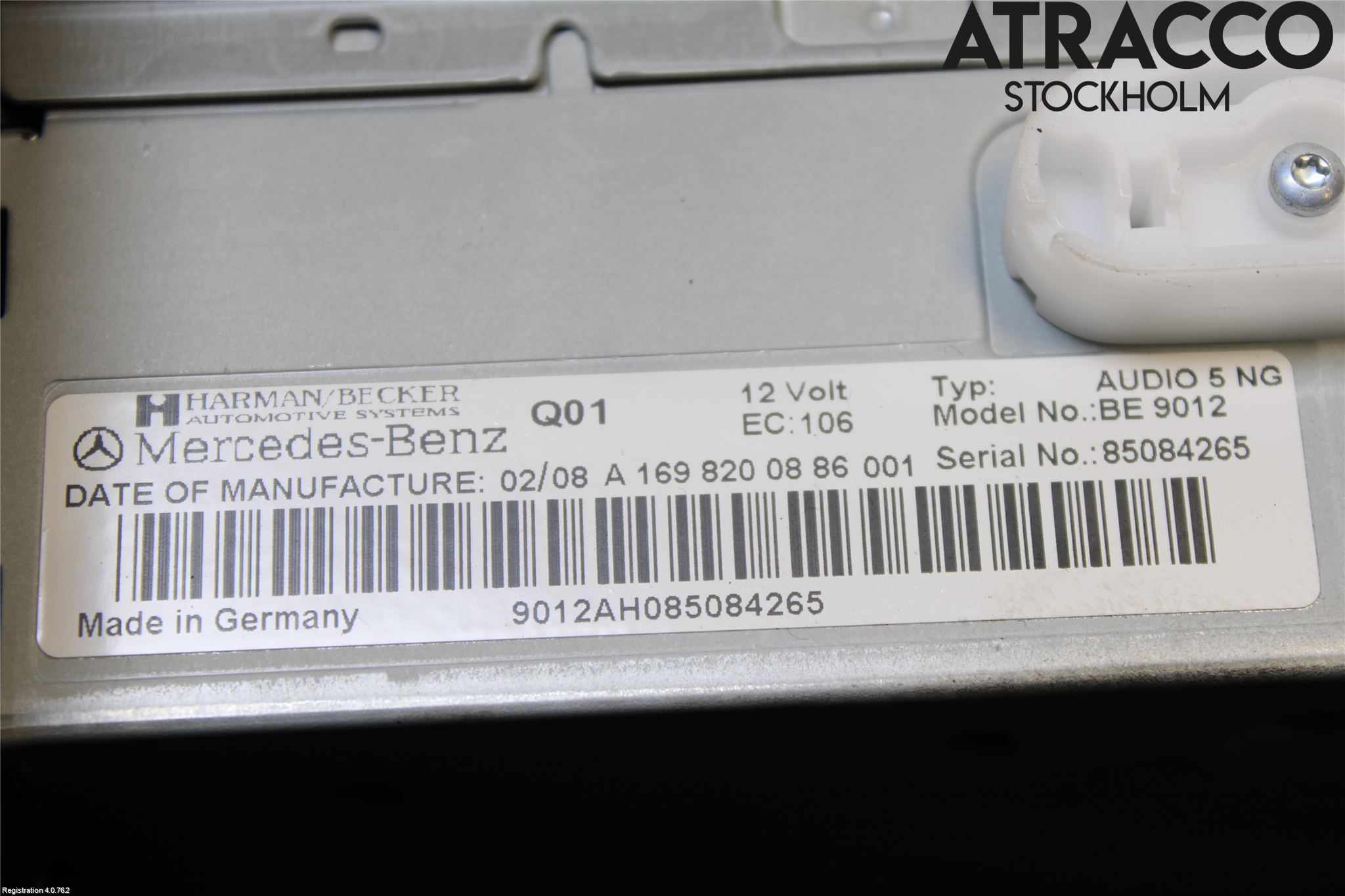 Mercedes-Benz MB B-KLASS (W245) 05-12 Stereo Radio Med Cd