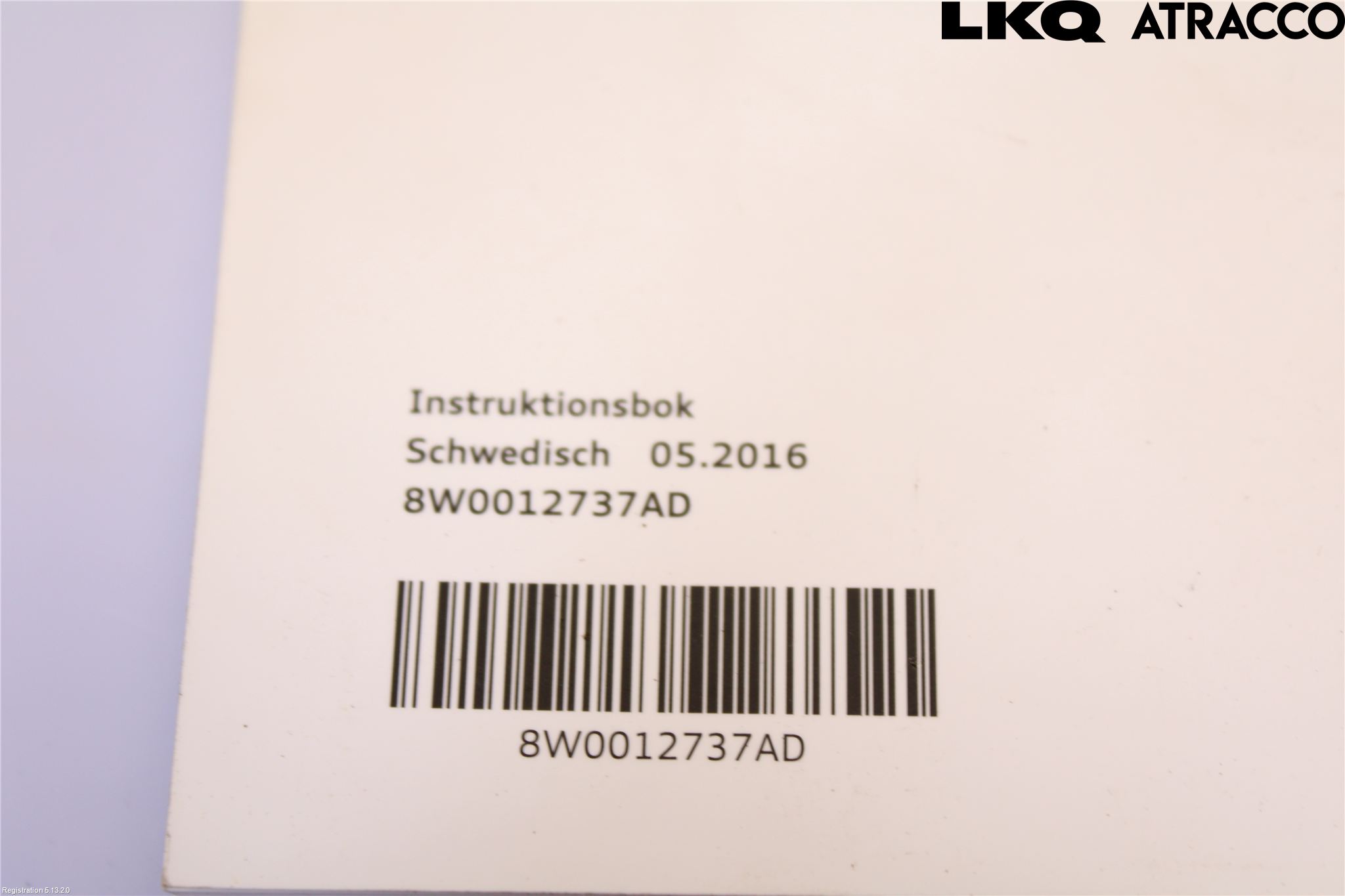 Audi A4/S4 B9 16-19 Instruksjonsbok