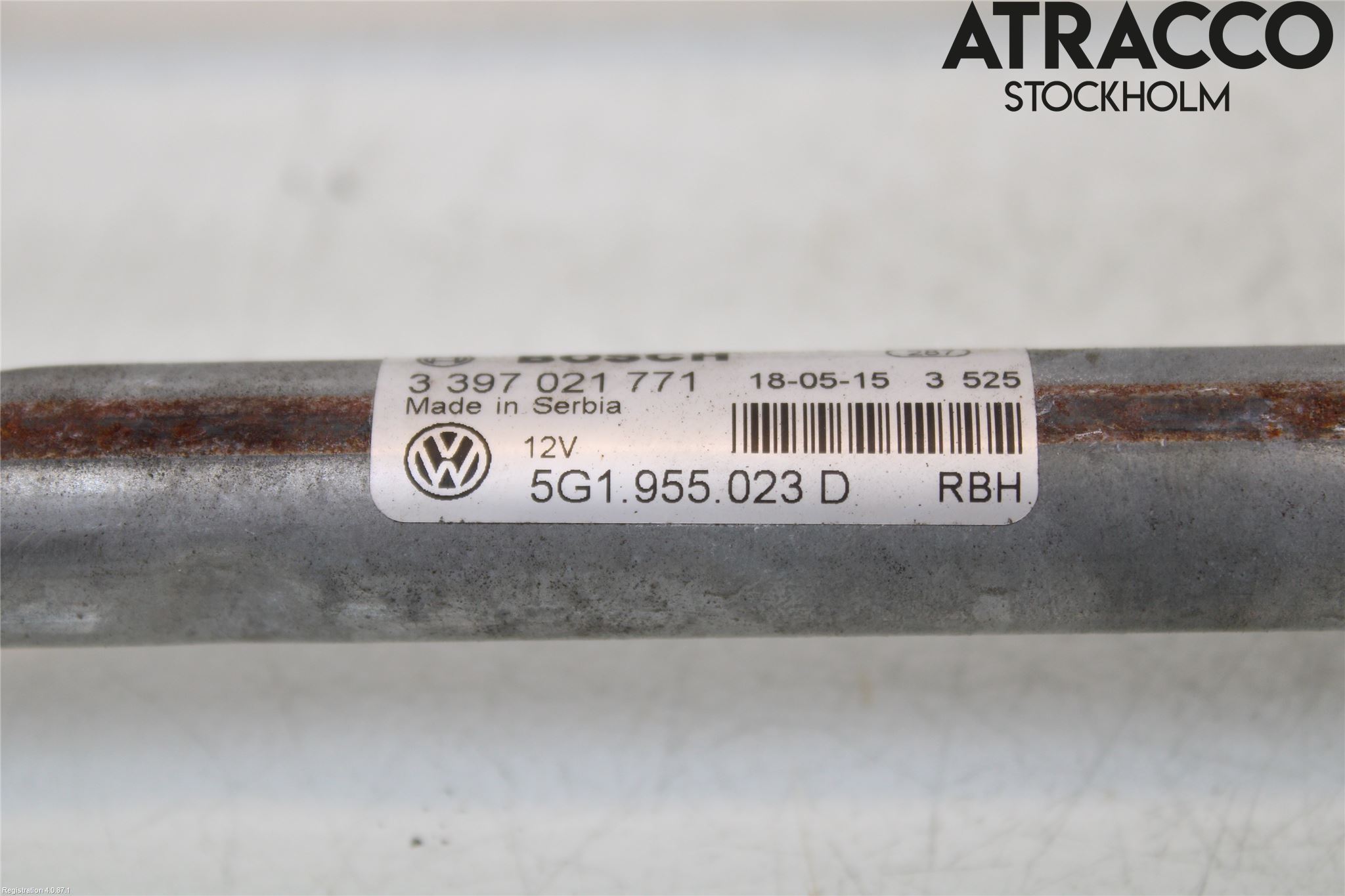 Volkswagen VW GOLF / E-GOLF VII 13-20 Viskeroverføring Frontrute