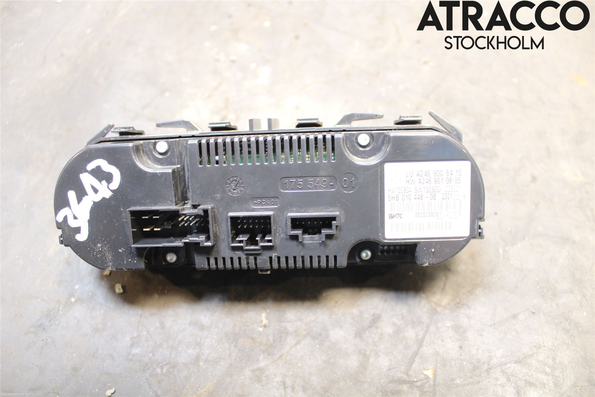 Mercedes-Benz MB CLA-KLASS (C117/X117) 13-19 Varme Ac Betjening-Display