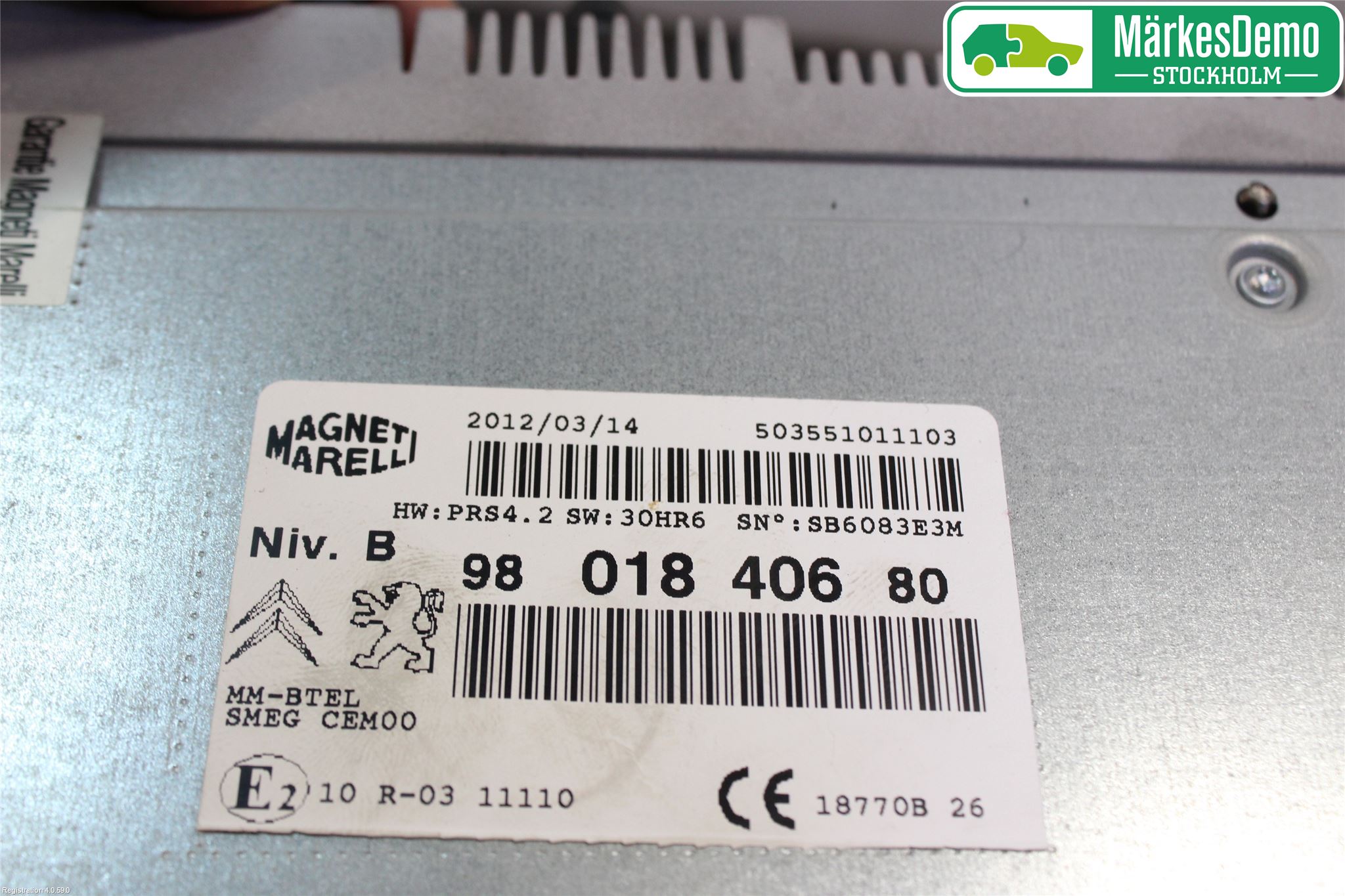 Peugeot 208 12-15 Stereo Radio Med Cd