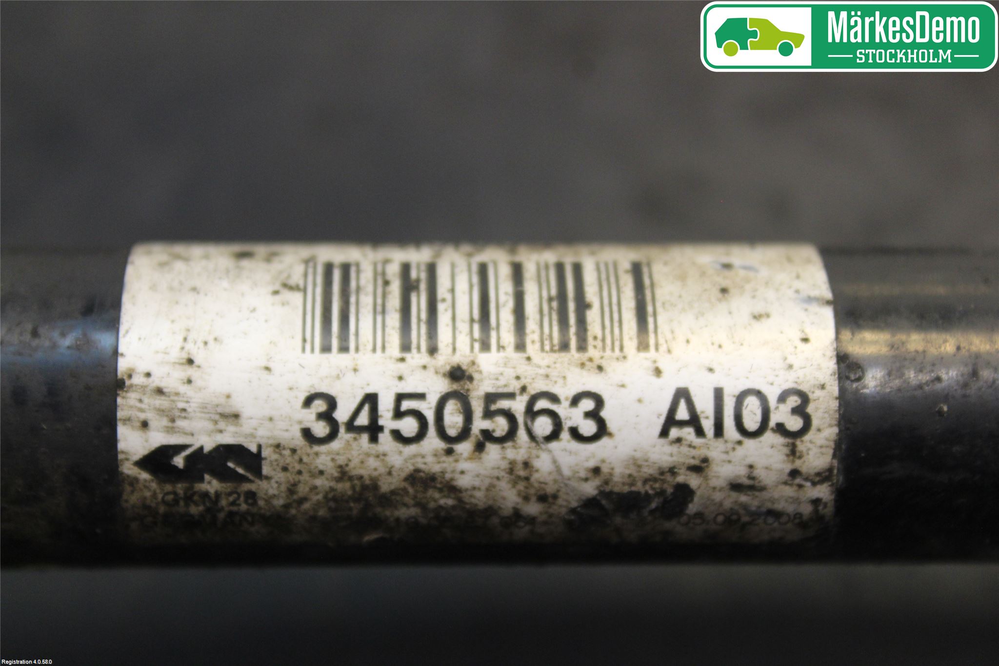 BMW X3 E83     03-10 Drivaksel Foran Kompl Venstre