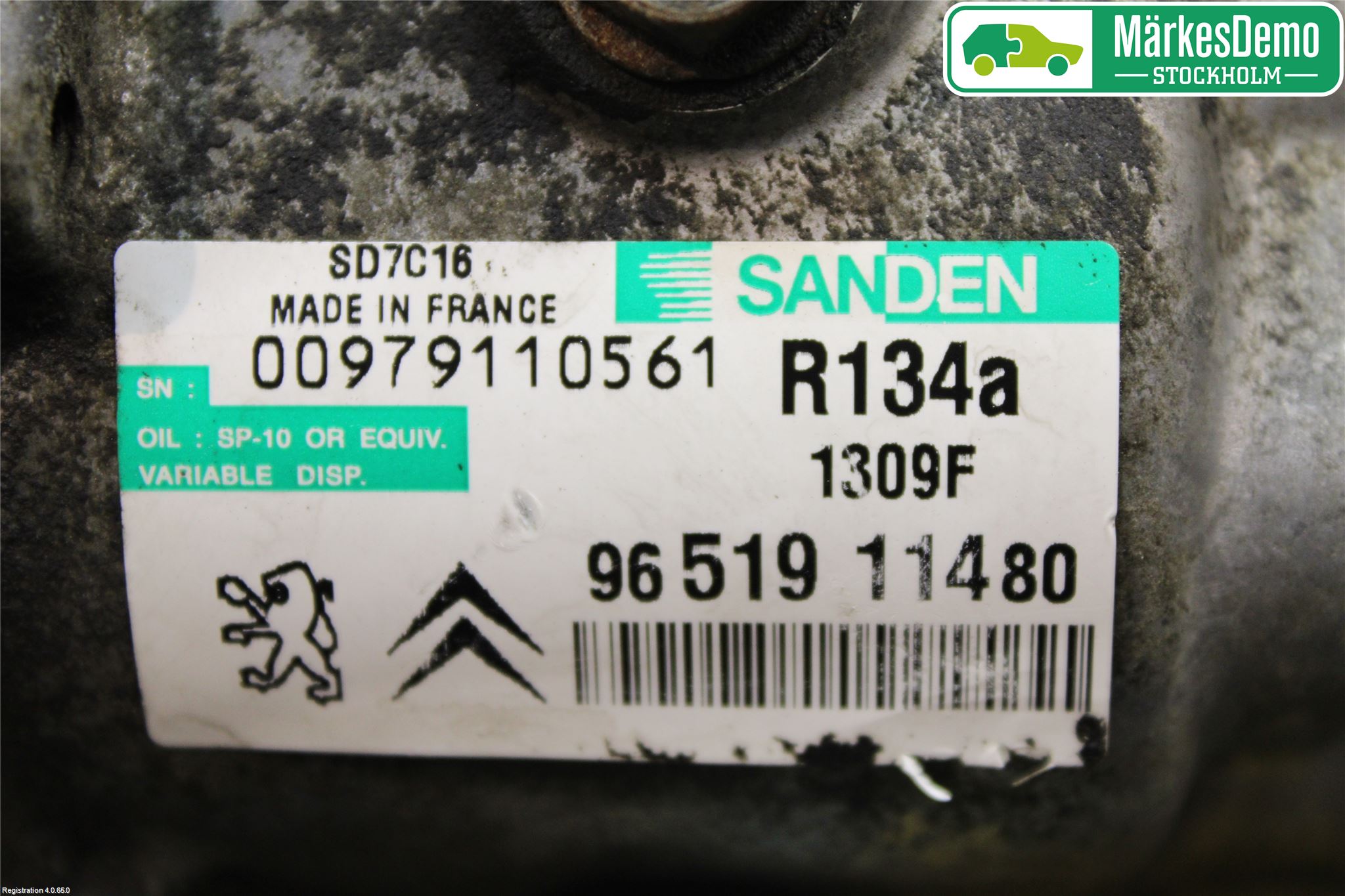 Peugeot 307     05-08 Varme Ac Kompressor