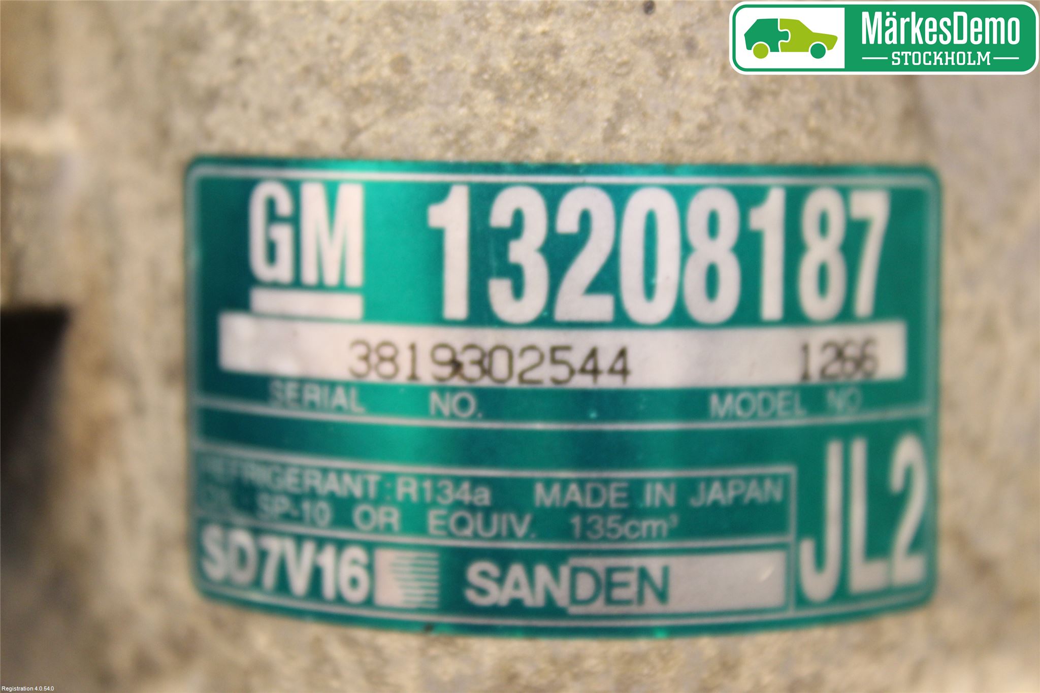 Opel VECTRA C 02-05 Varme Ac Kompressor
