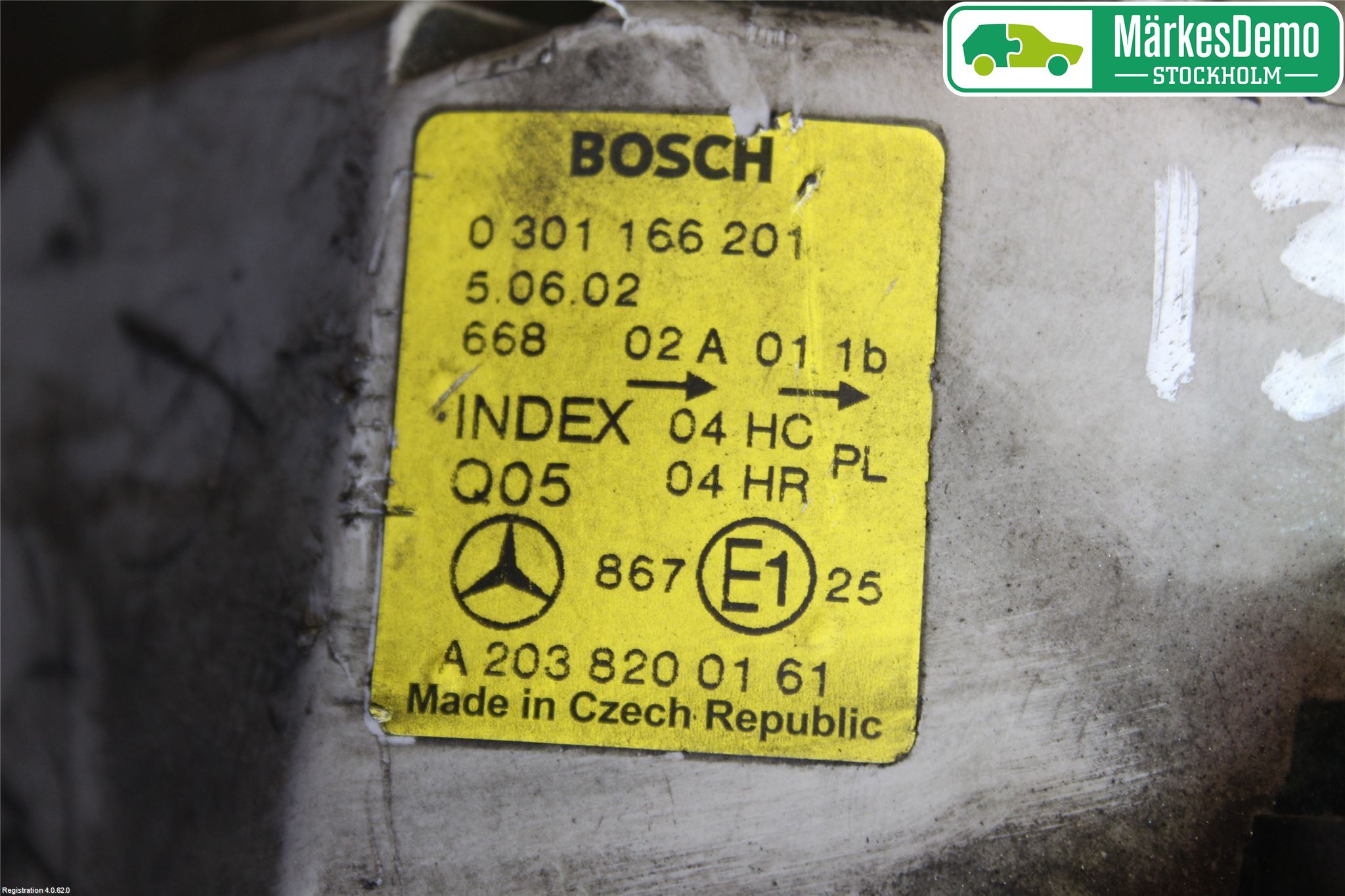 Mercedes-Benz MB C (203) 00-07 Frontlykt Venstre