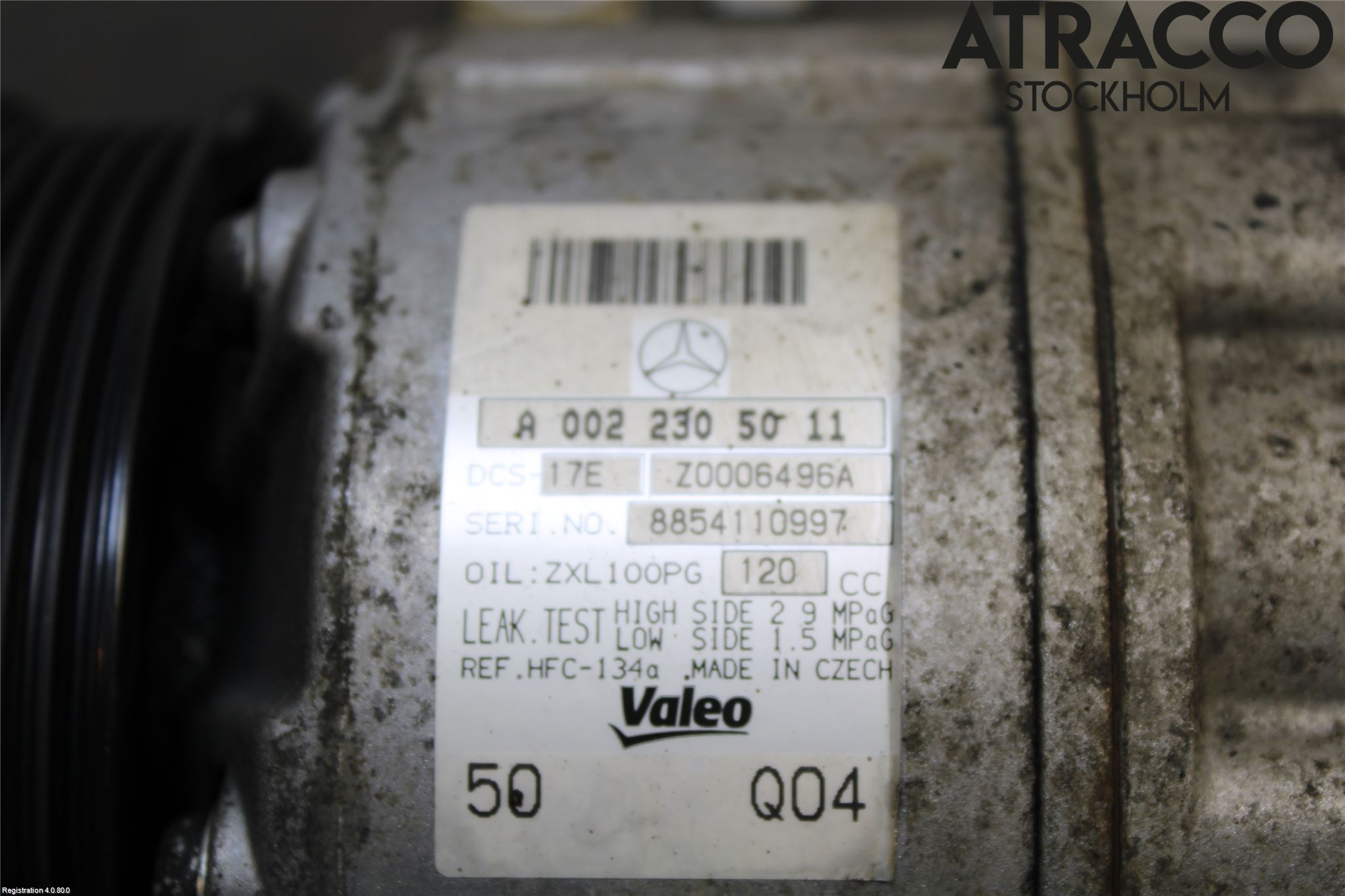 Mercedes-Benz MB C-KLASS (W204) 07-15 Varme Ac Kompressor
