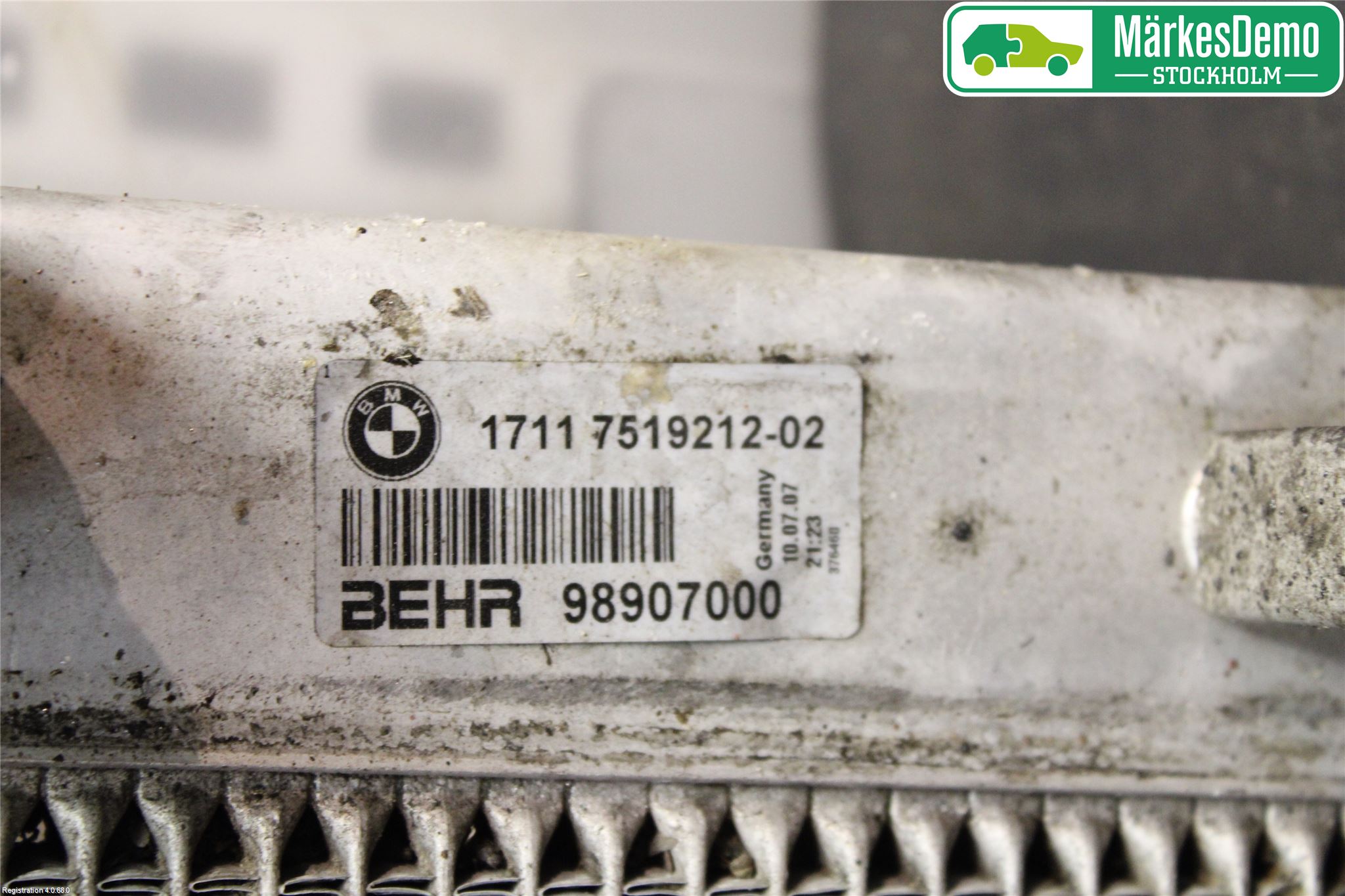BMW 5 E60/61 Sed/Tou 02-10 Radiator Manuell