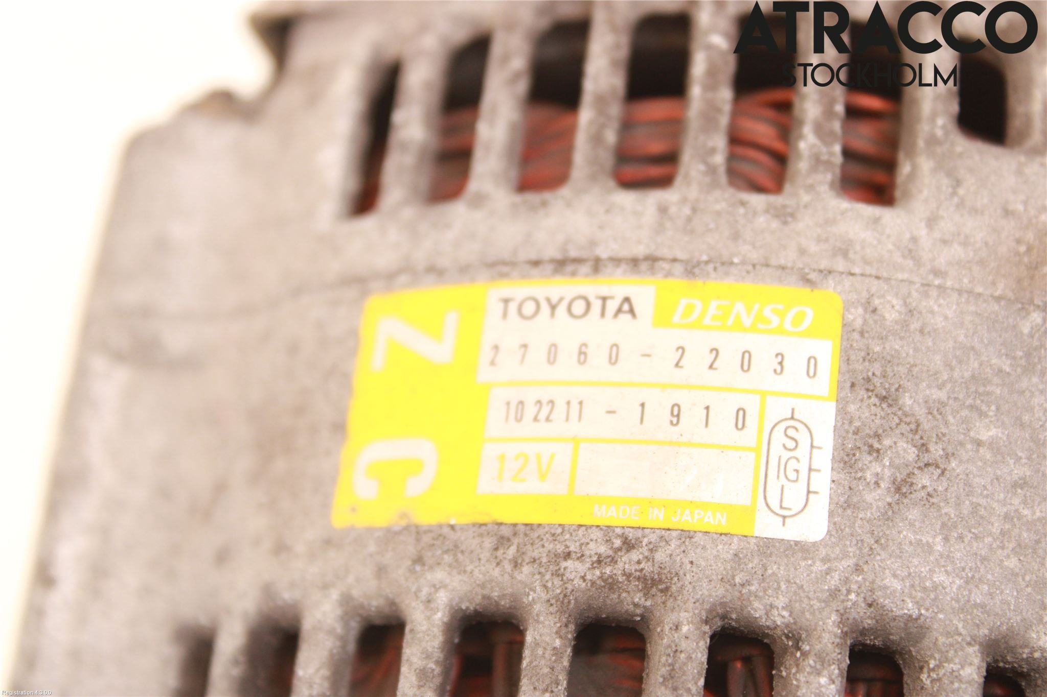 Toyota COROLLA 02-07 Dynamo