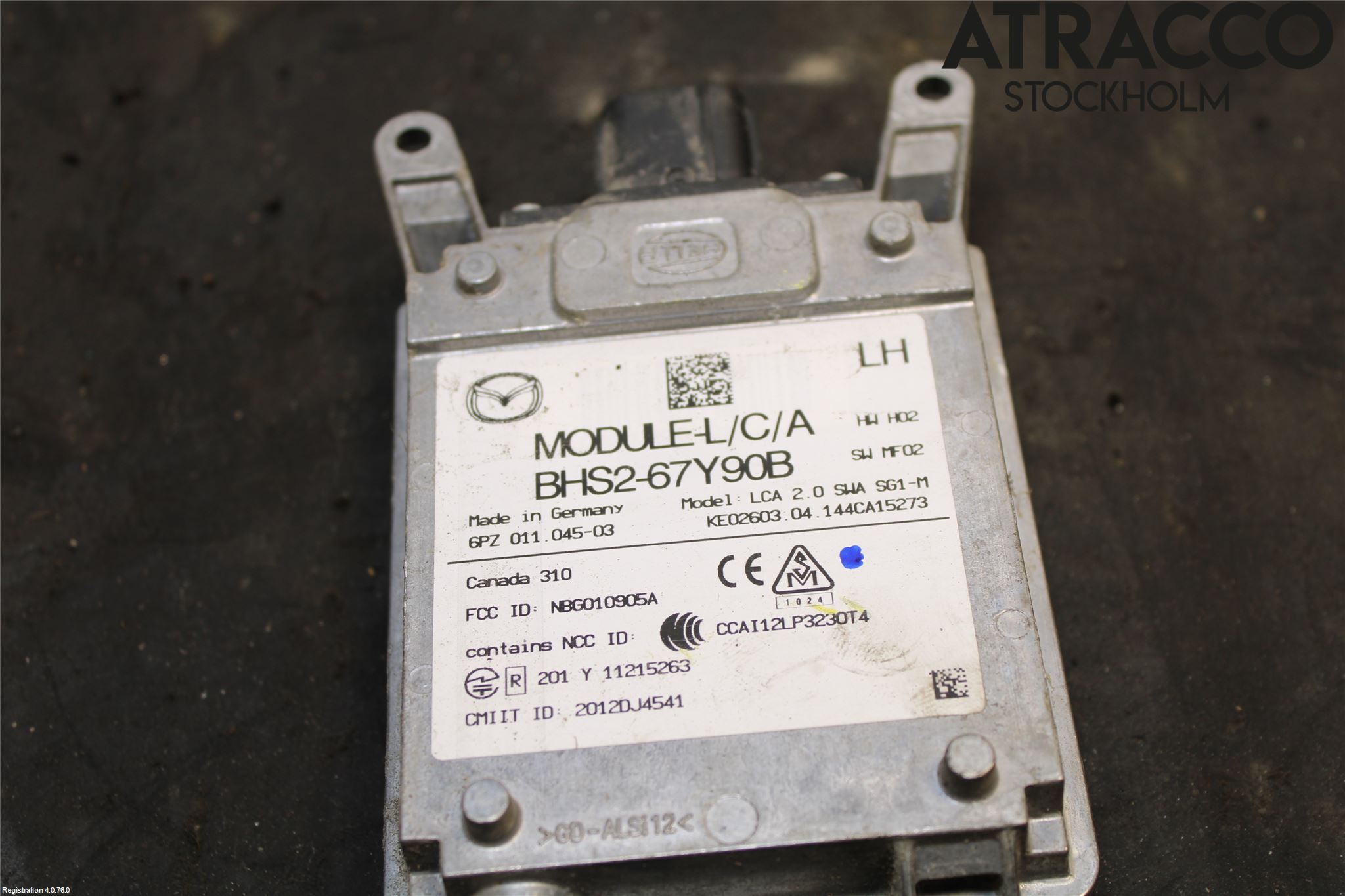 Mazda 3 III 14-19 Sensor Kollisjonsbeskyttelse