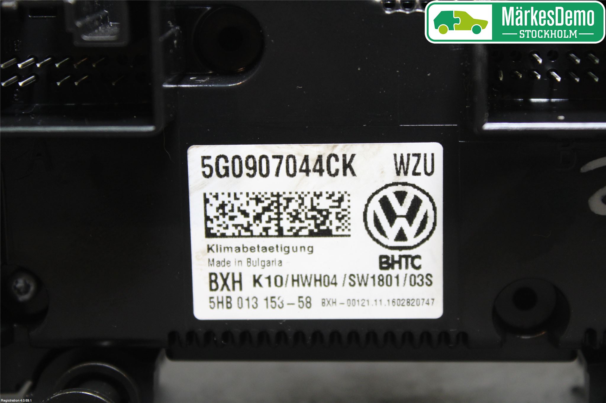 Volkswagen VW PASSAT 15-19 Varme Ac Betjening-Display