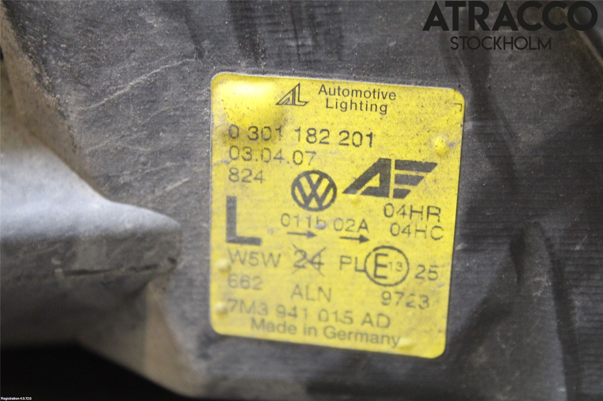 Volkswagen VW SHARAN      01-10 Frontlykt Venstre