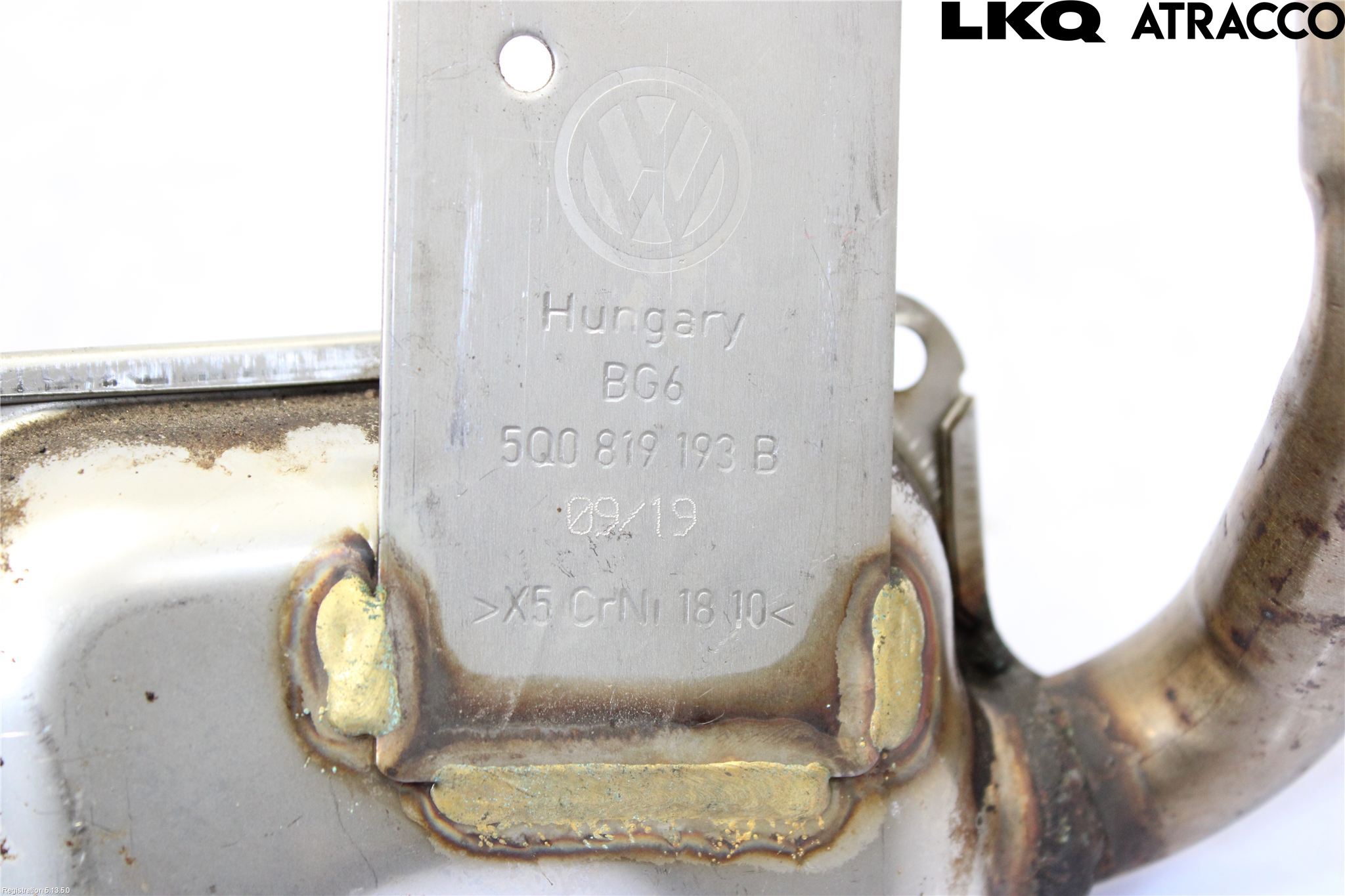 Volkswagen VW GOLF / E-GOLF VII 13-20 Eksos Fremre Rør
