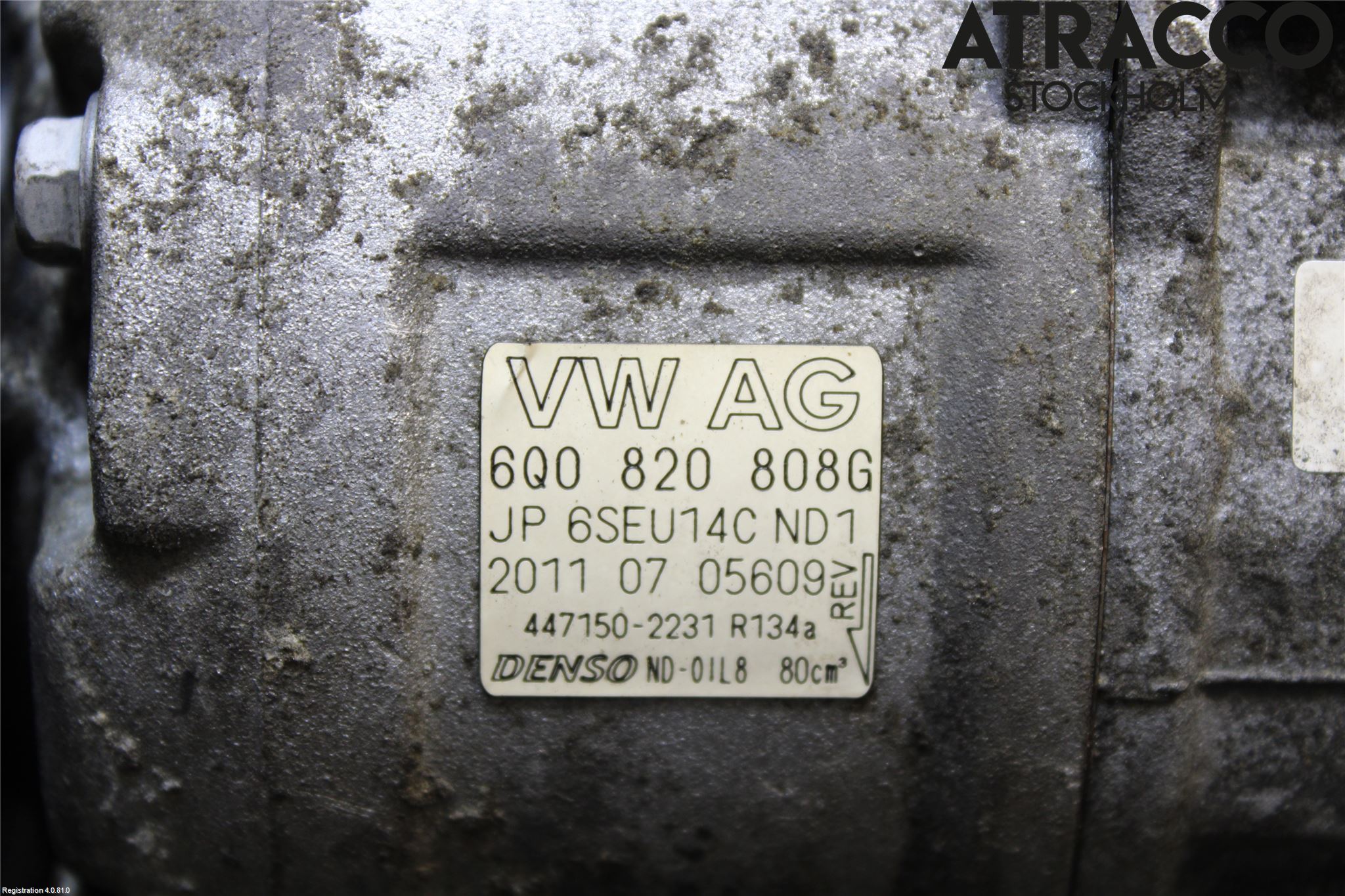 Skoda OCTAVIA (1Z) 05-13 Varme Ac Kompressor