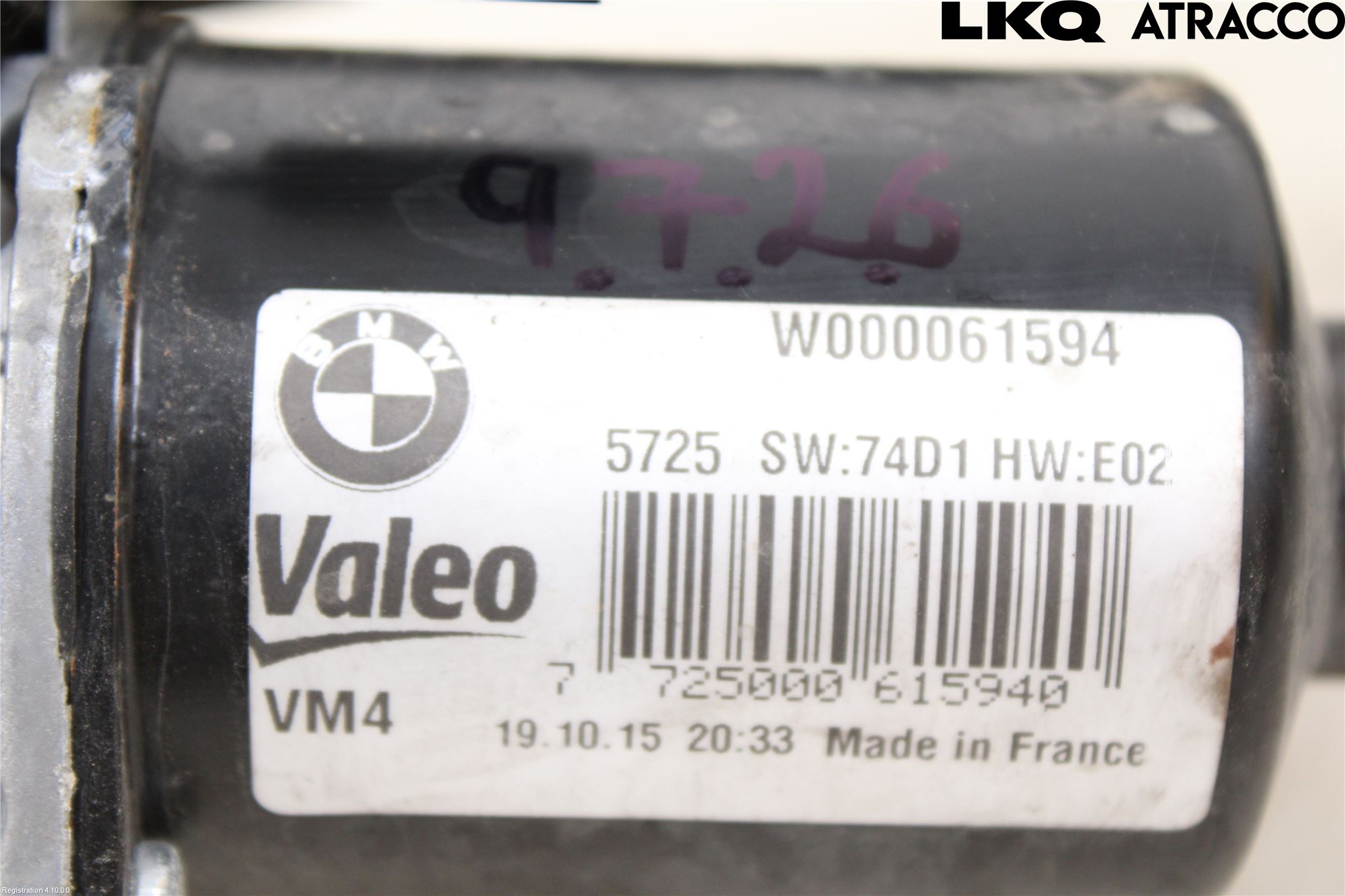 BMW 7 G11/G12 15-22 Viskermotor Frontrute