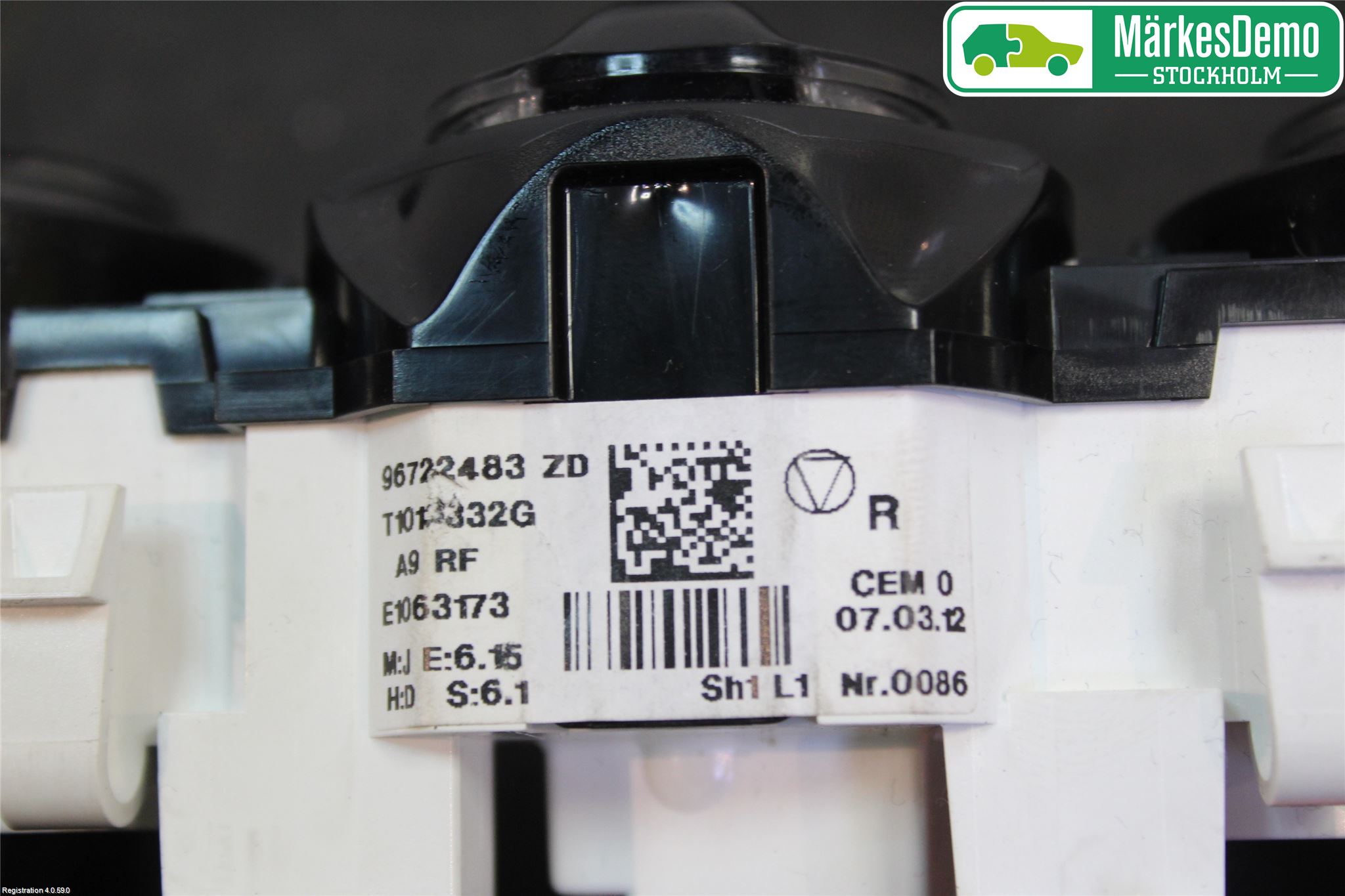 Peugeot 208 12-15 Varme Ac Betjening-Display