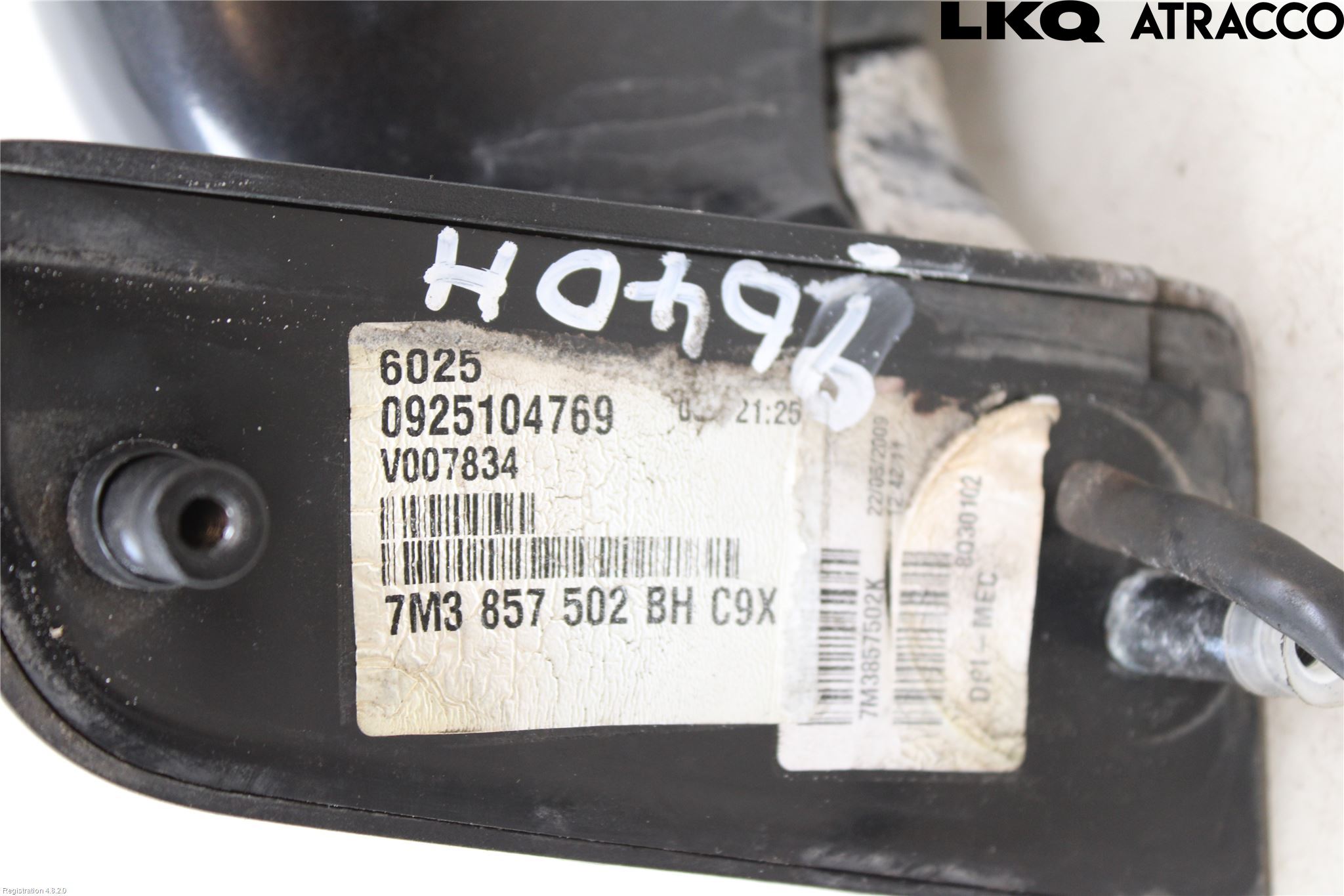 Volkswagen VW SHARAN      01-10 Speil H M-El Justering