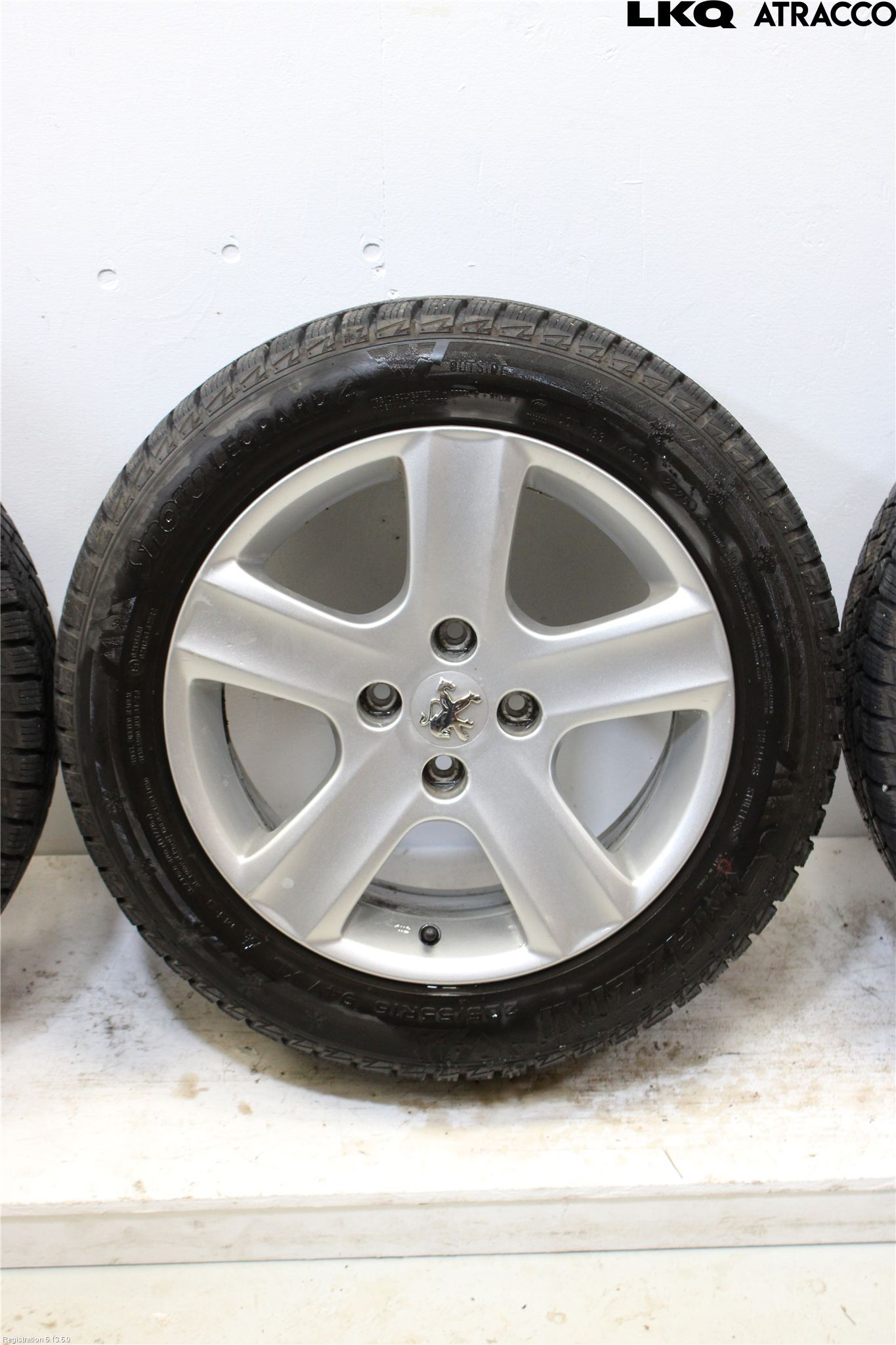 Peugeot 307     01-05 Dekk Vinter På Alu Felg 4Stk