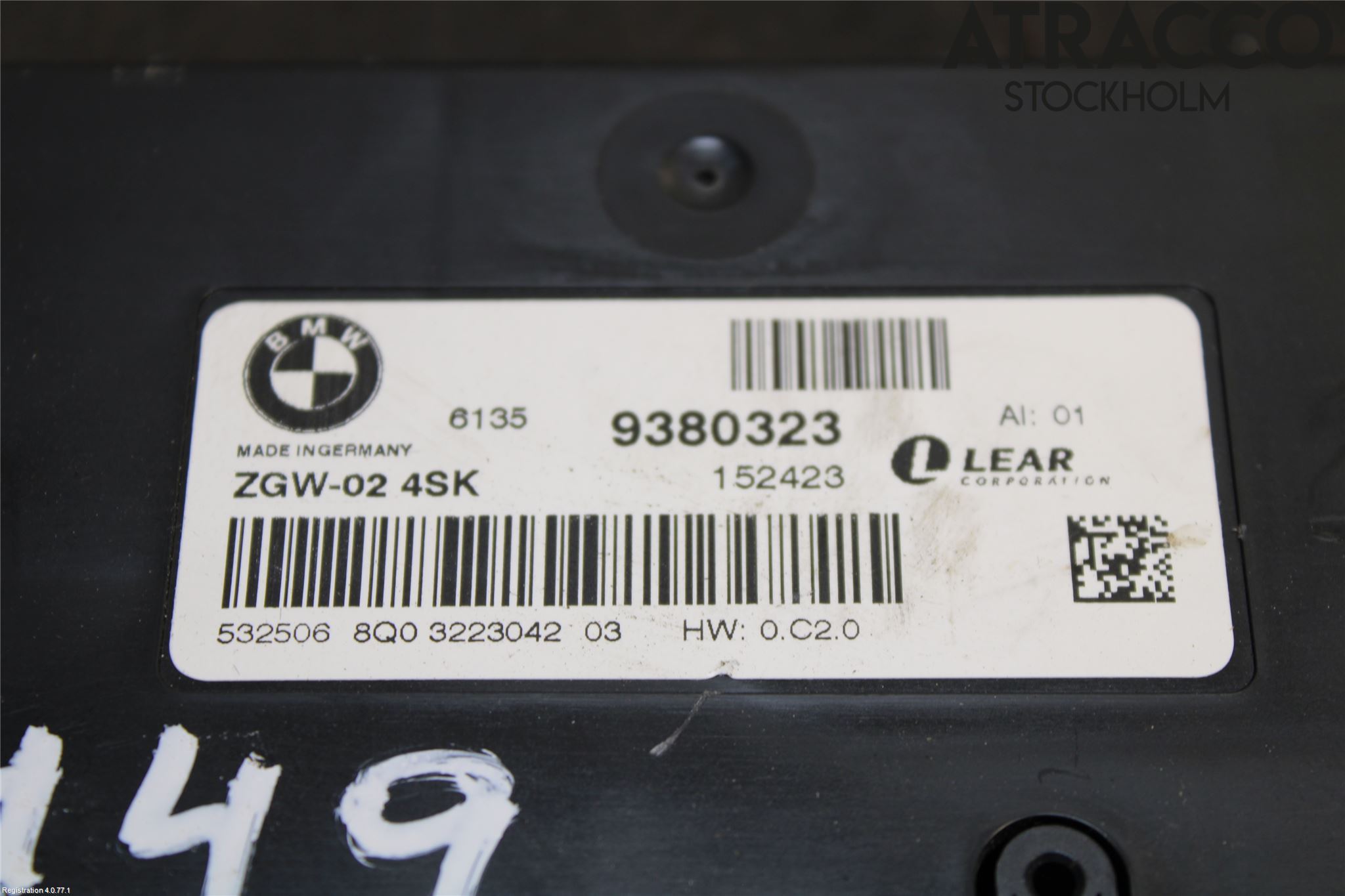 BMW 5 F10/F11/F18 09-17 Styreenhet Øvrig