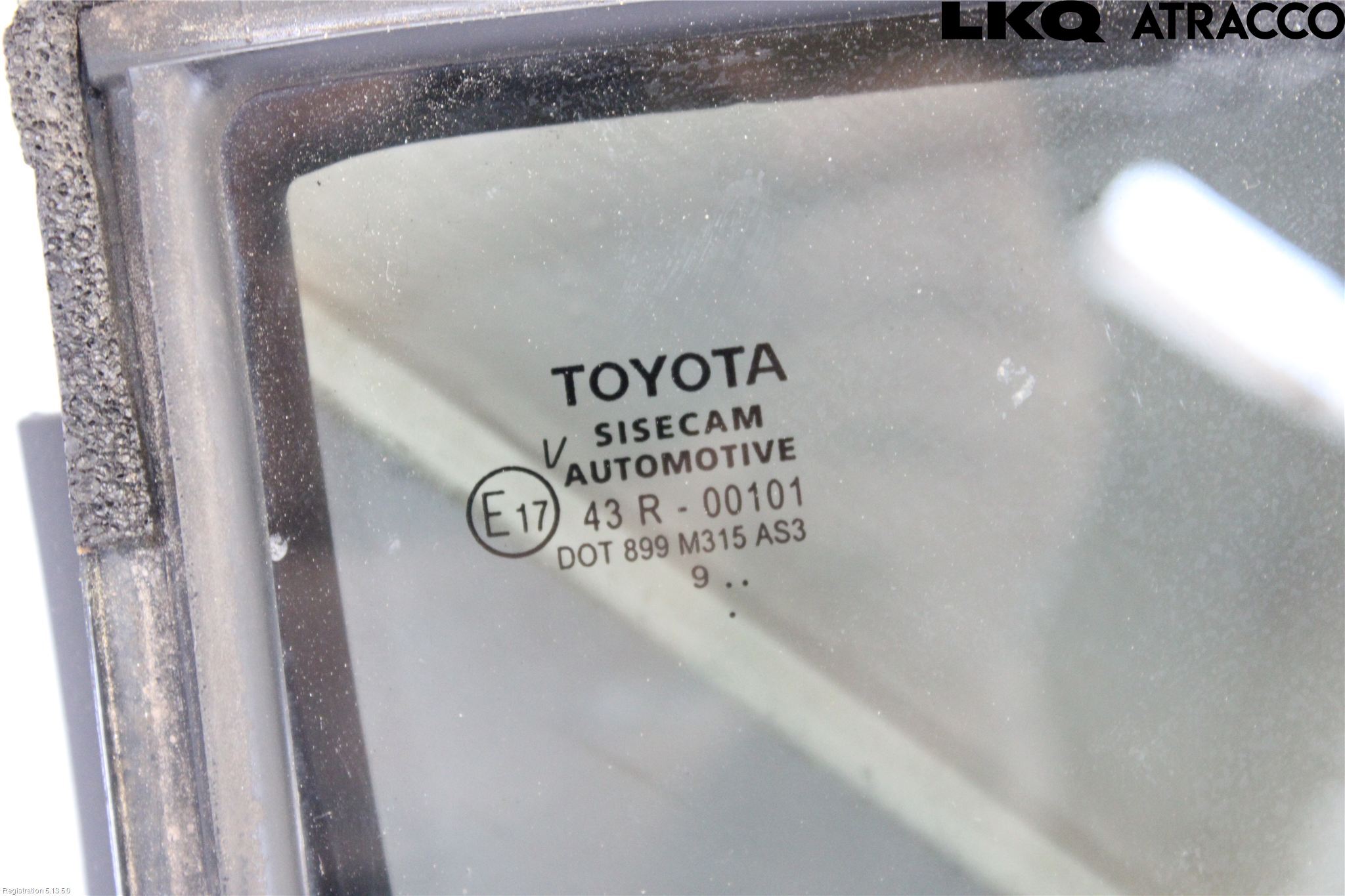 Toyota C-HR 16-23 Dørrute Bak Høyre Trekant 4D