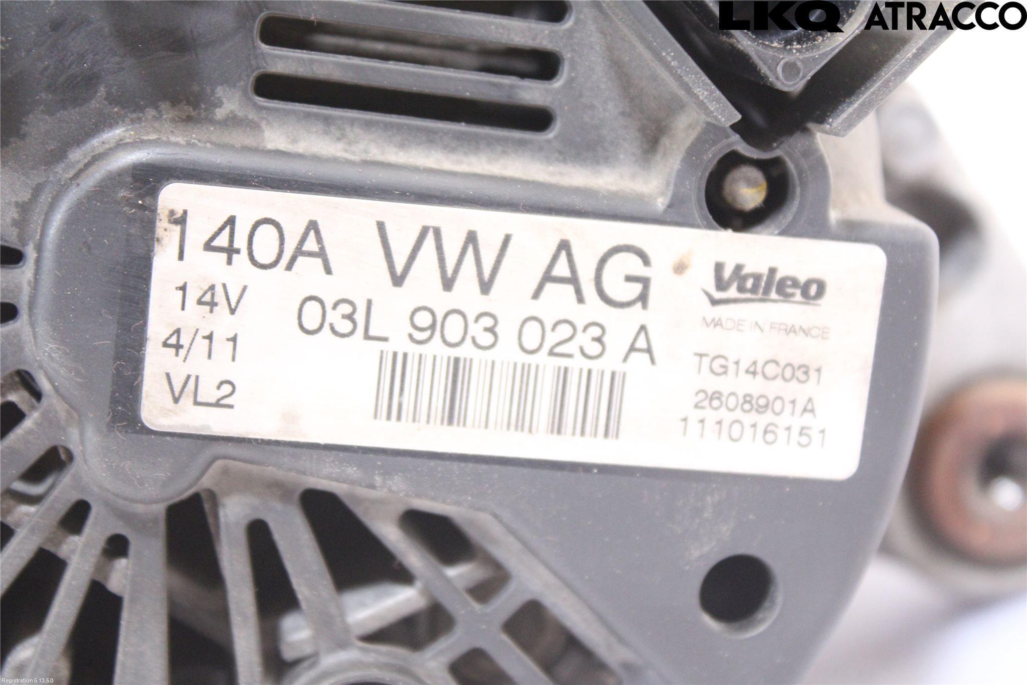Volkswagen VW GOLF VI 09-13 Dynamo
