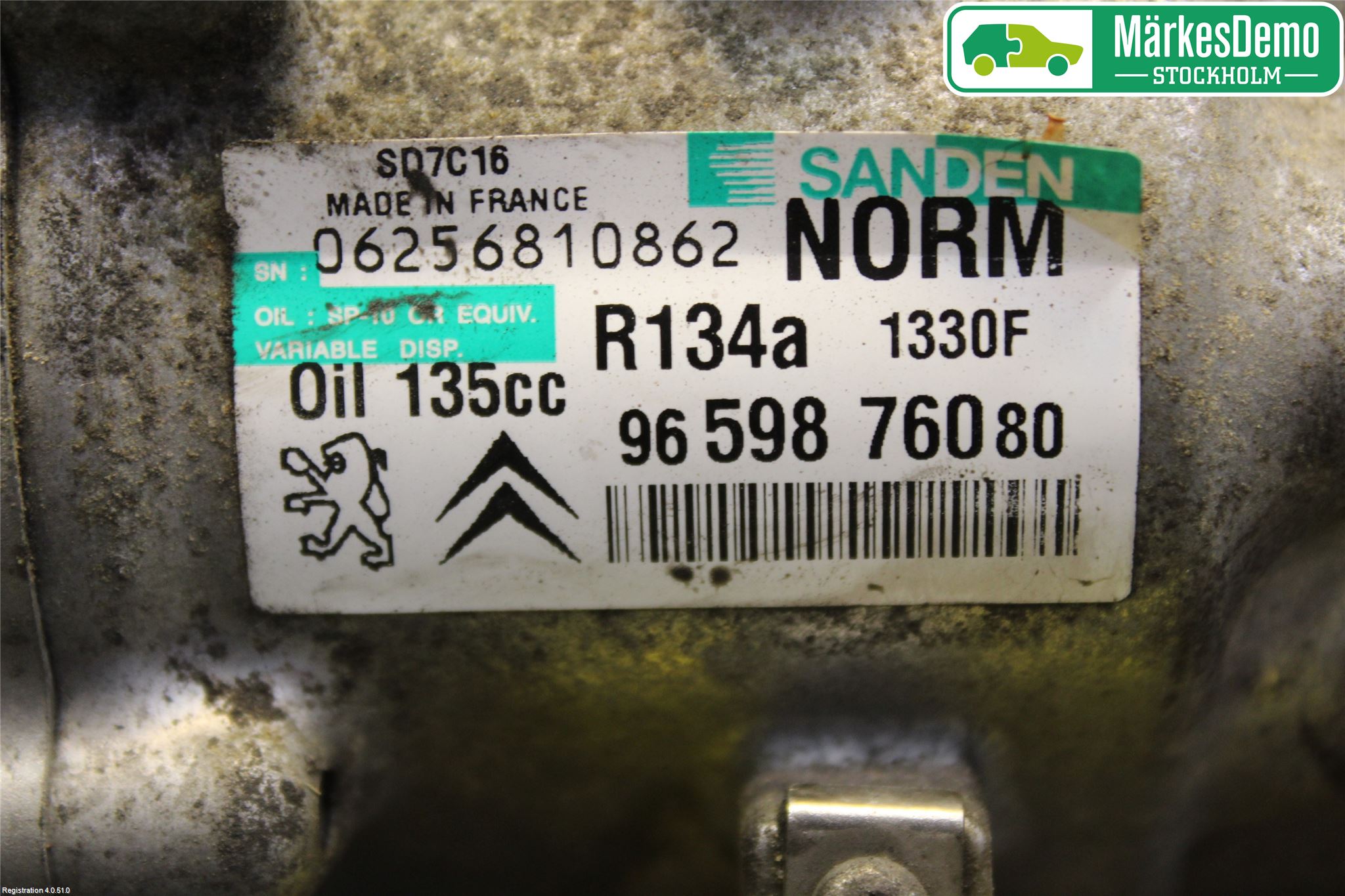 Peugeot 308 08-13 Varme Ac Kompressor
