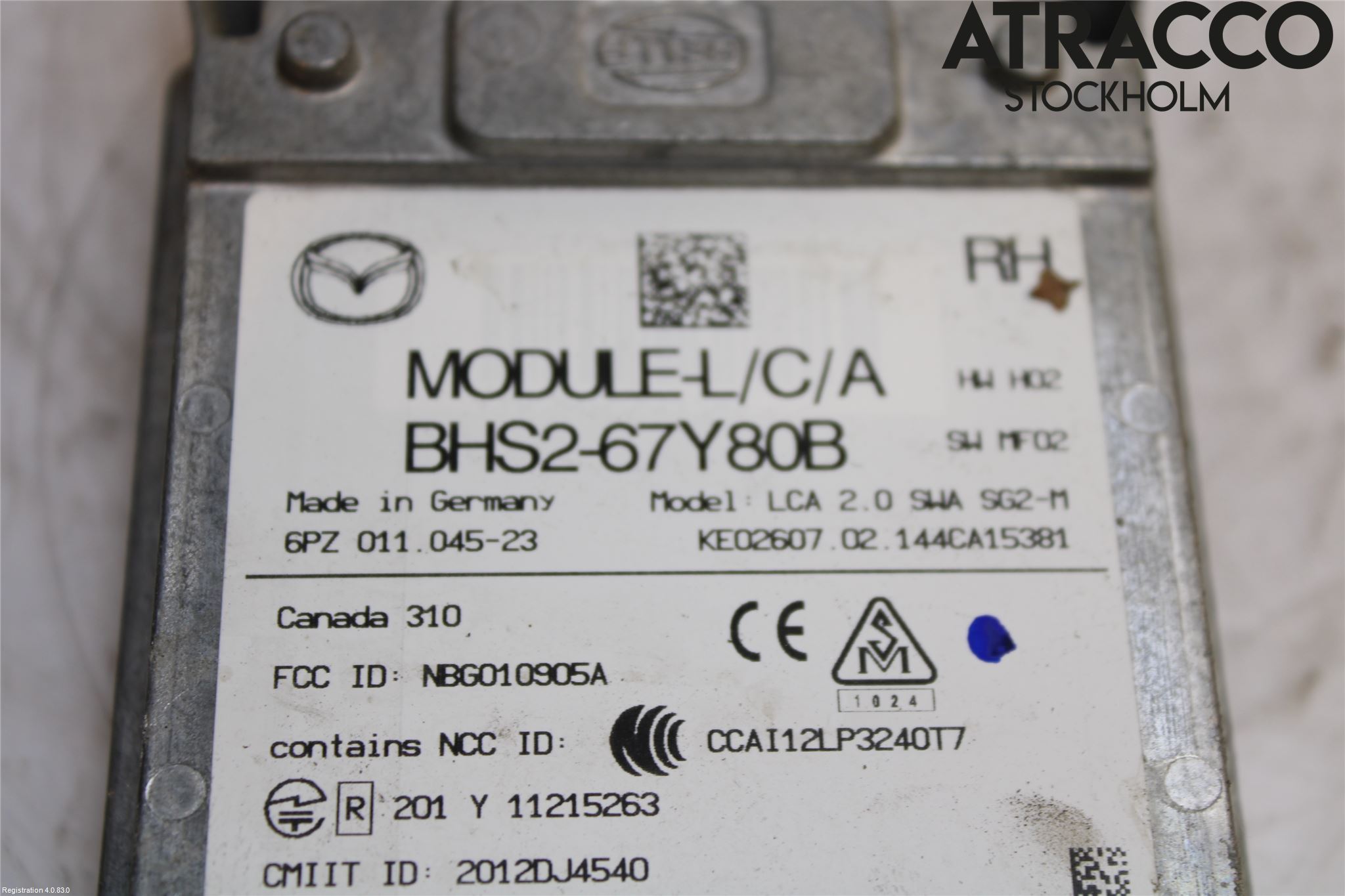 Mazda 3 III 14-19 Sensor Kollisjonsbeskyttelse