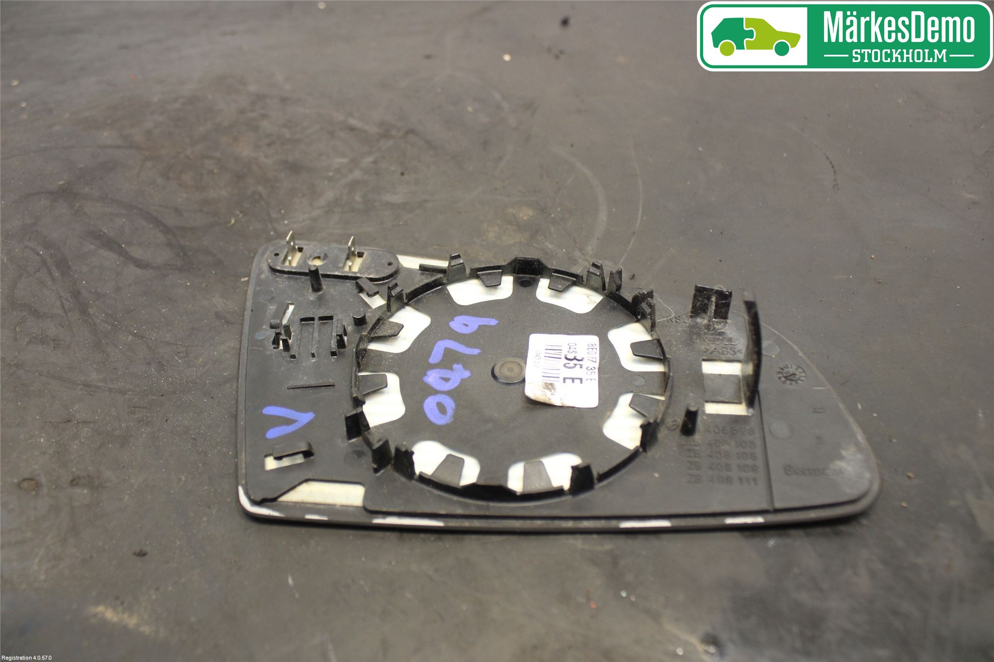 Audi A4/S4 05-07 Speil Glass V
