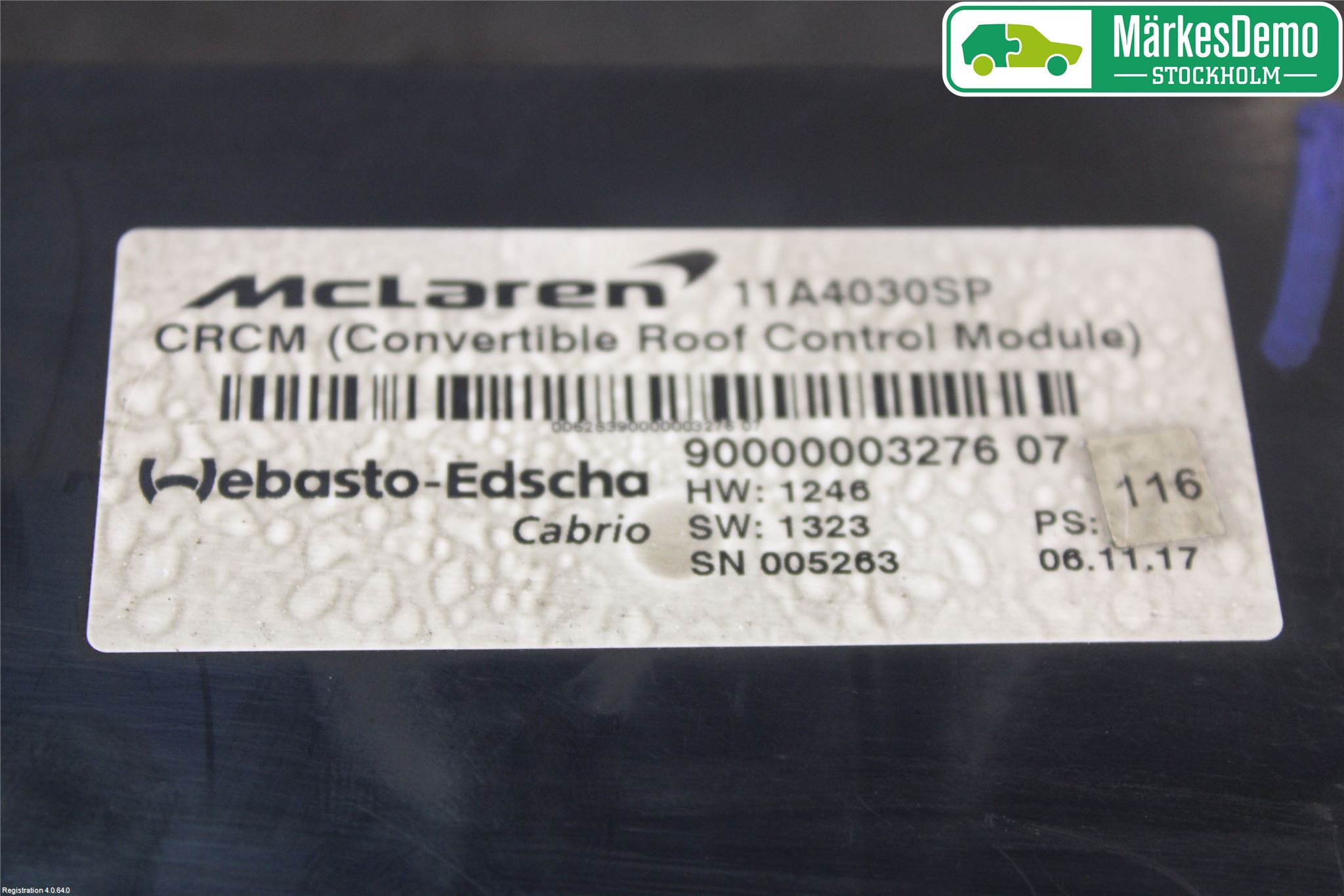 McLAREN Styreenhet Øvrig