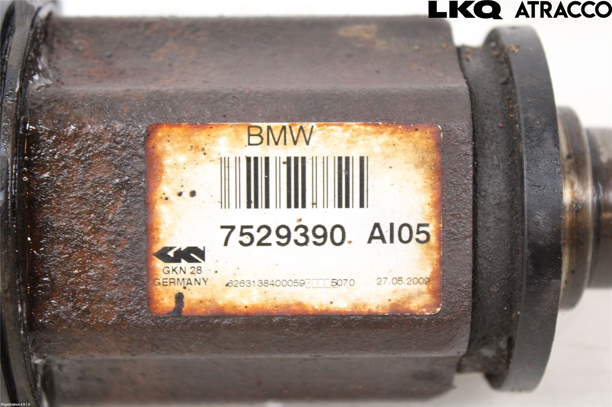 BMW 5 E60/61 Sed/Tou 02-10 Drivaksel Foran Kompl Høyre