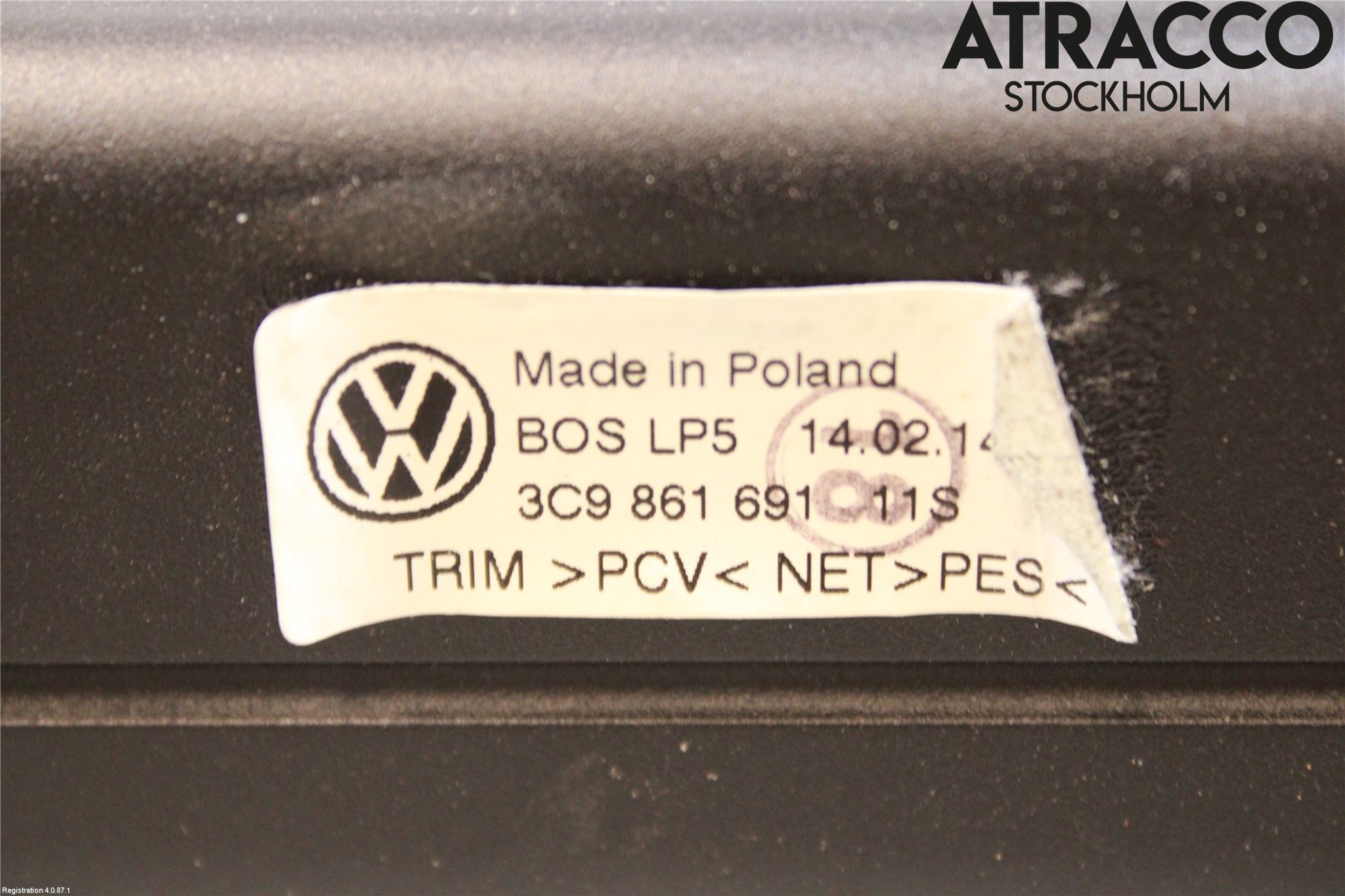 Volkswagen VW PASSAT 11-14 Innr Lastenett