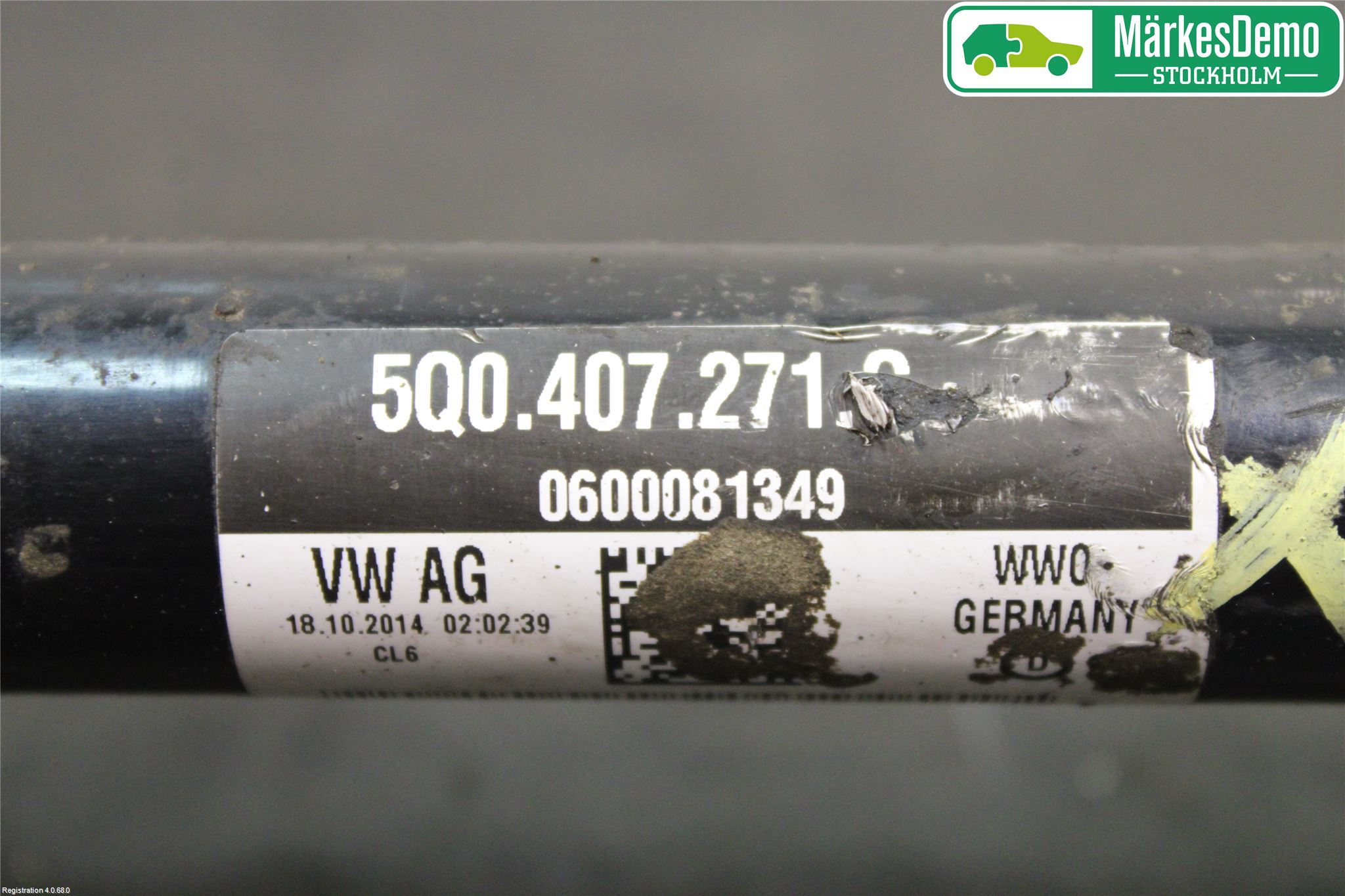 Volkswagen VW GOLF / E-GOLF VII 13-20 Drivaksel Foran Kompl Venstre