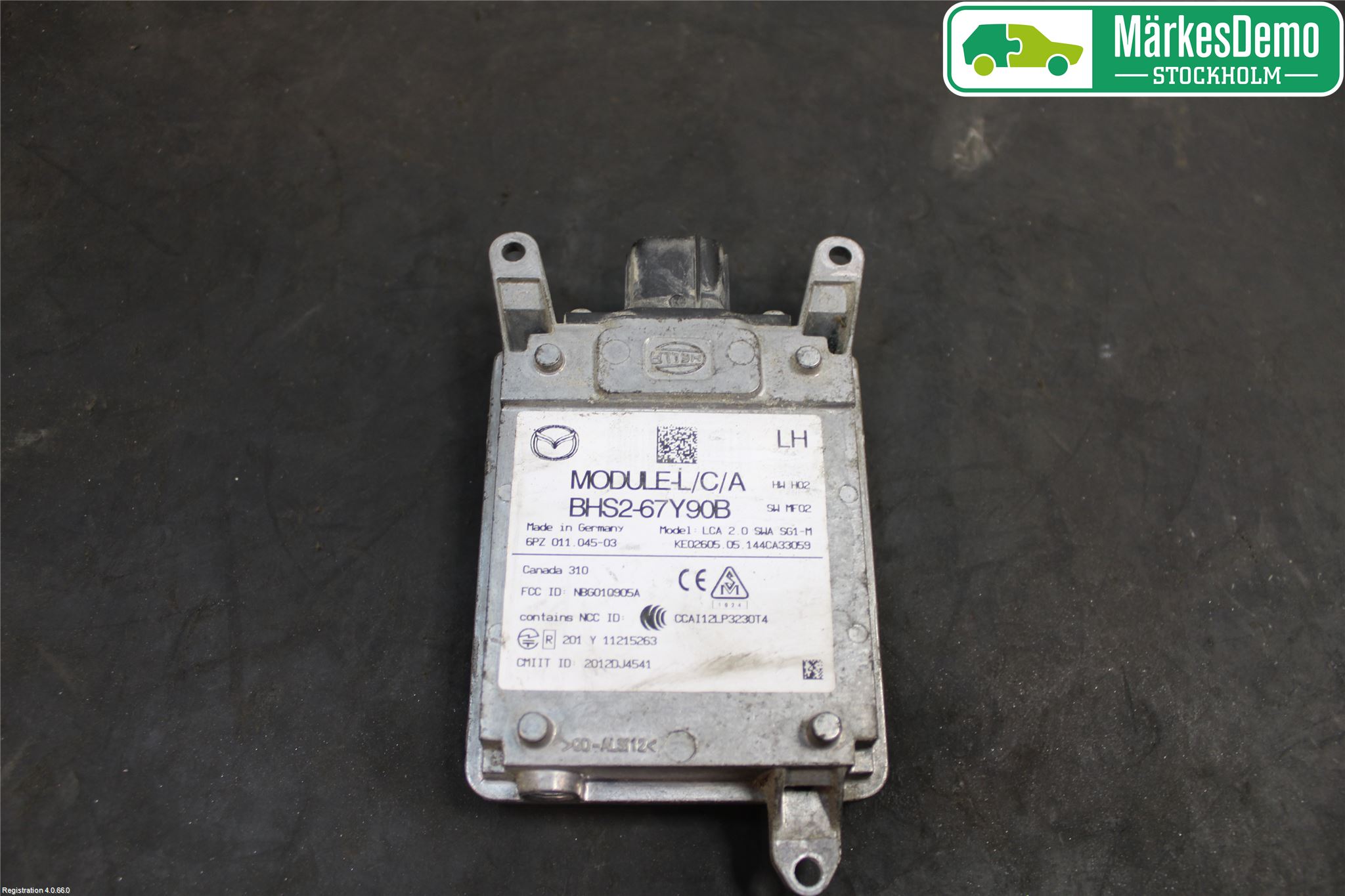 Mazda 3 III 14-19 Sensor Kollisjonsbeskyttelse