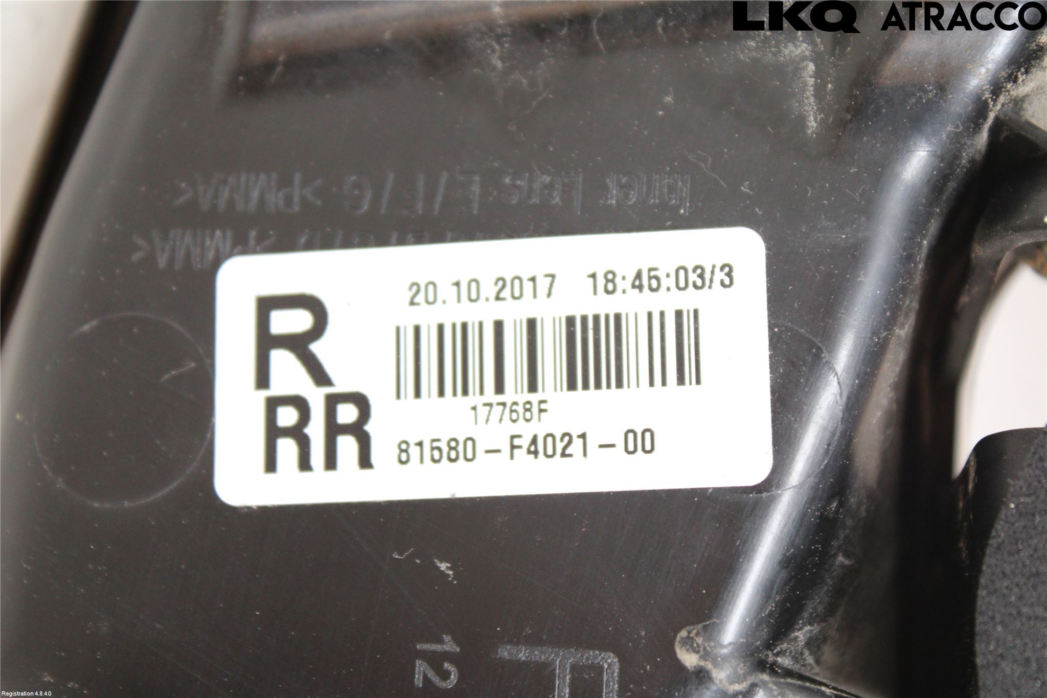 Toyota C-HR 16-23 Baklykt Høyre  På Luke(Indre)
