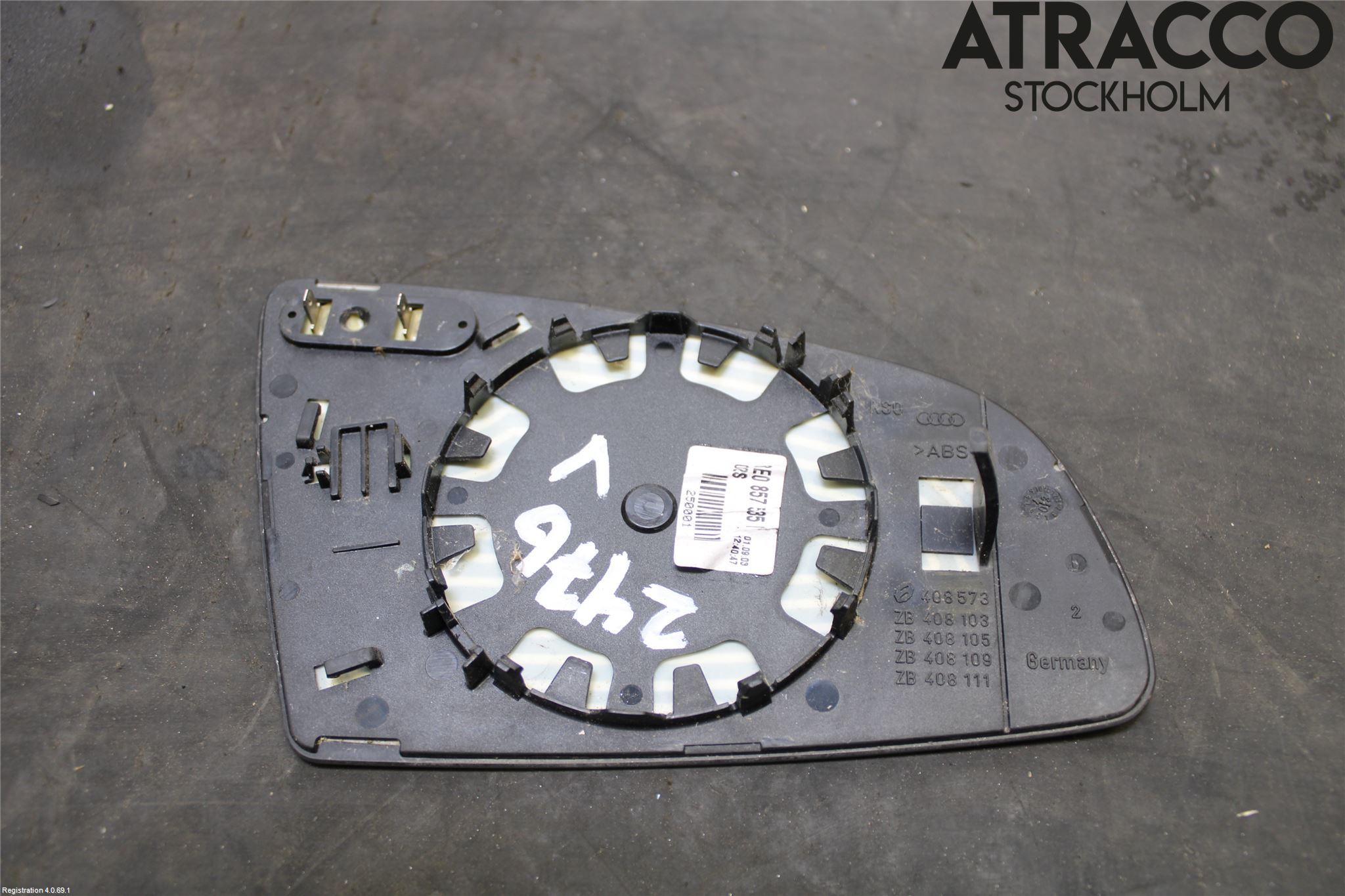 Audi A3/S3     04-05 Speil Glass V