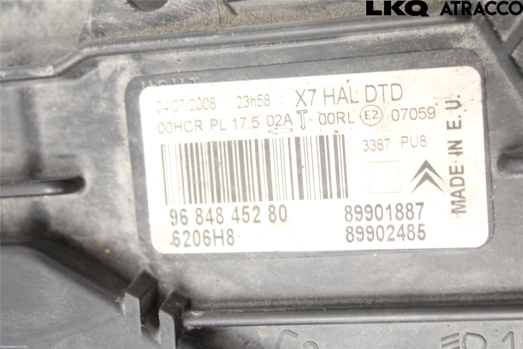 Citroen C5 08-17 Frontlykt Høyre