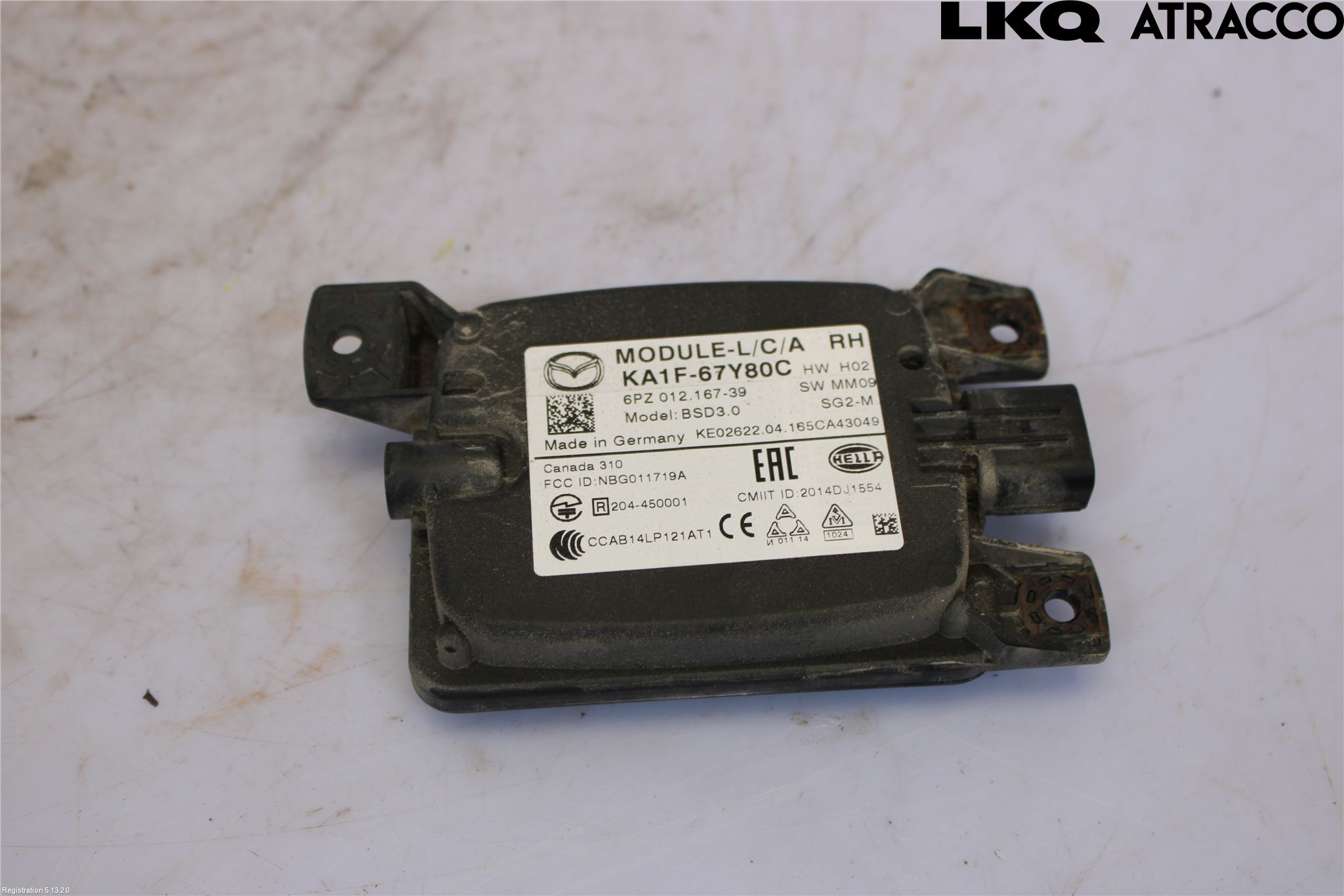 Mazda CX-5 12-17 Sensor Kollisjonsbeskyttelse