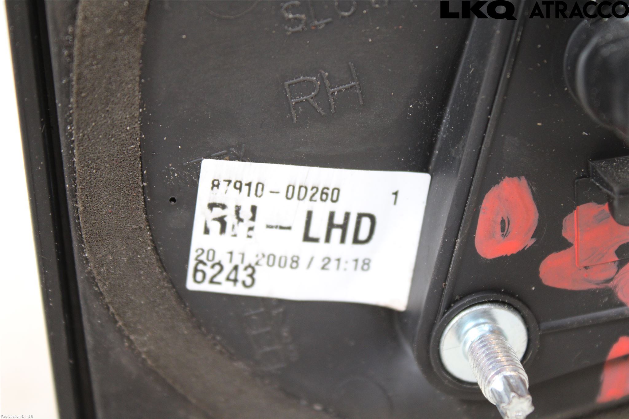 Toyota YARIS XP90 06-11 Speil H M-El Justering