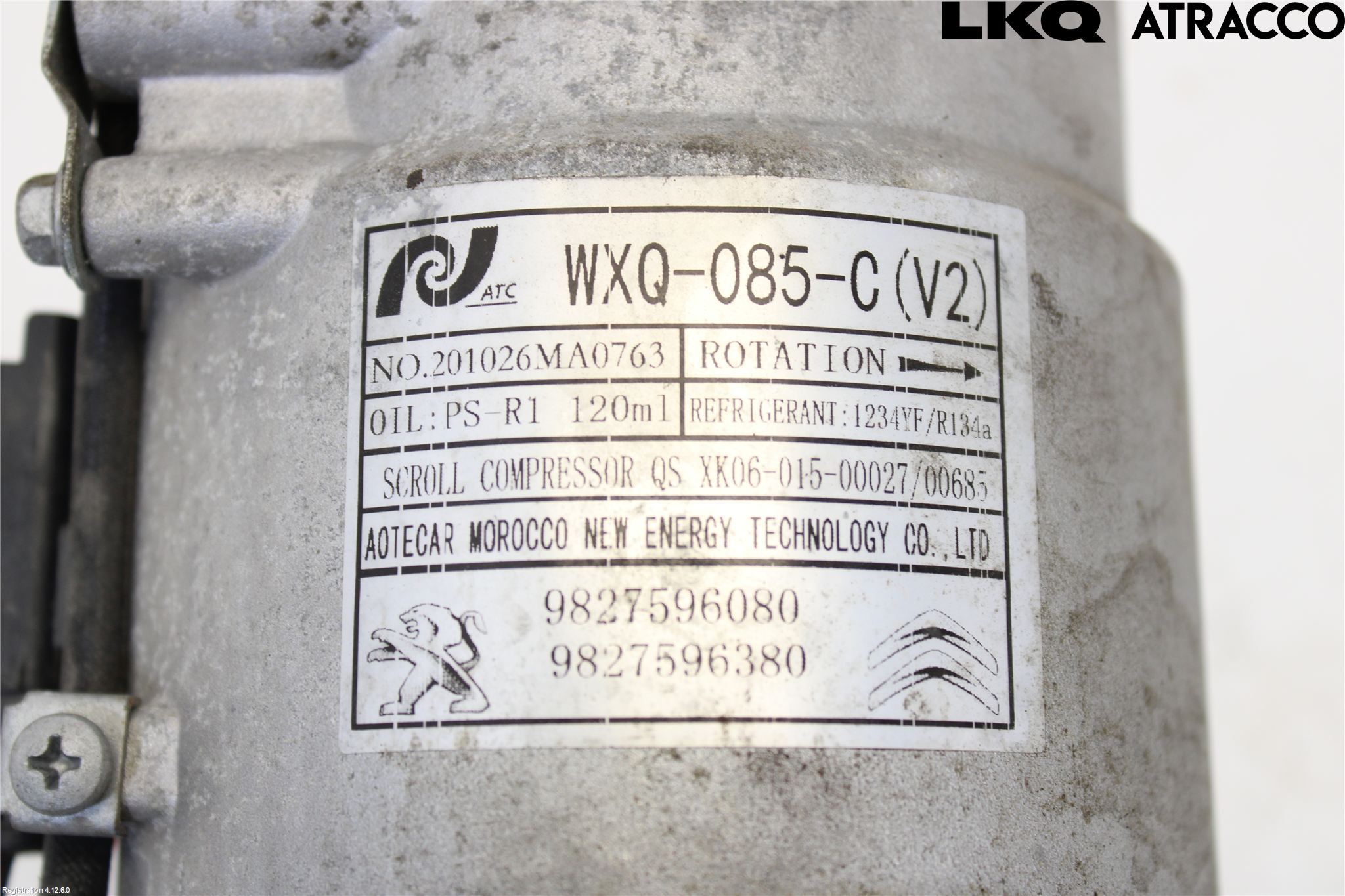 Opel CORSA F, CORSA-E 20- Varme Ac Kompressor