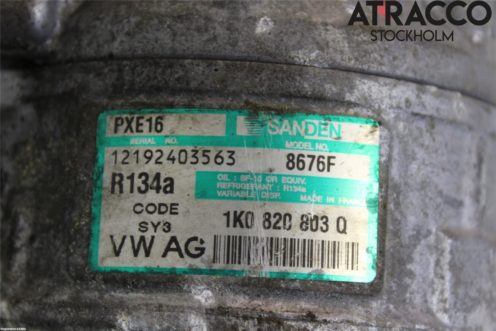 Volkswagen VW GOLF V 04-09 Varme Ac Kompressor