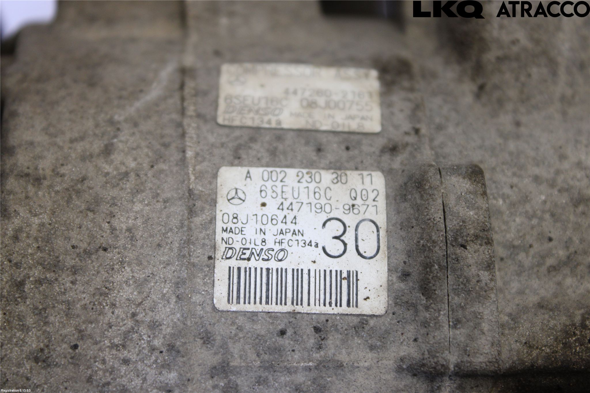 Mercedes-Benz MB C-KLASS (W204) 07-15 Varme Ac Kompressor