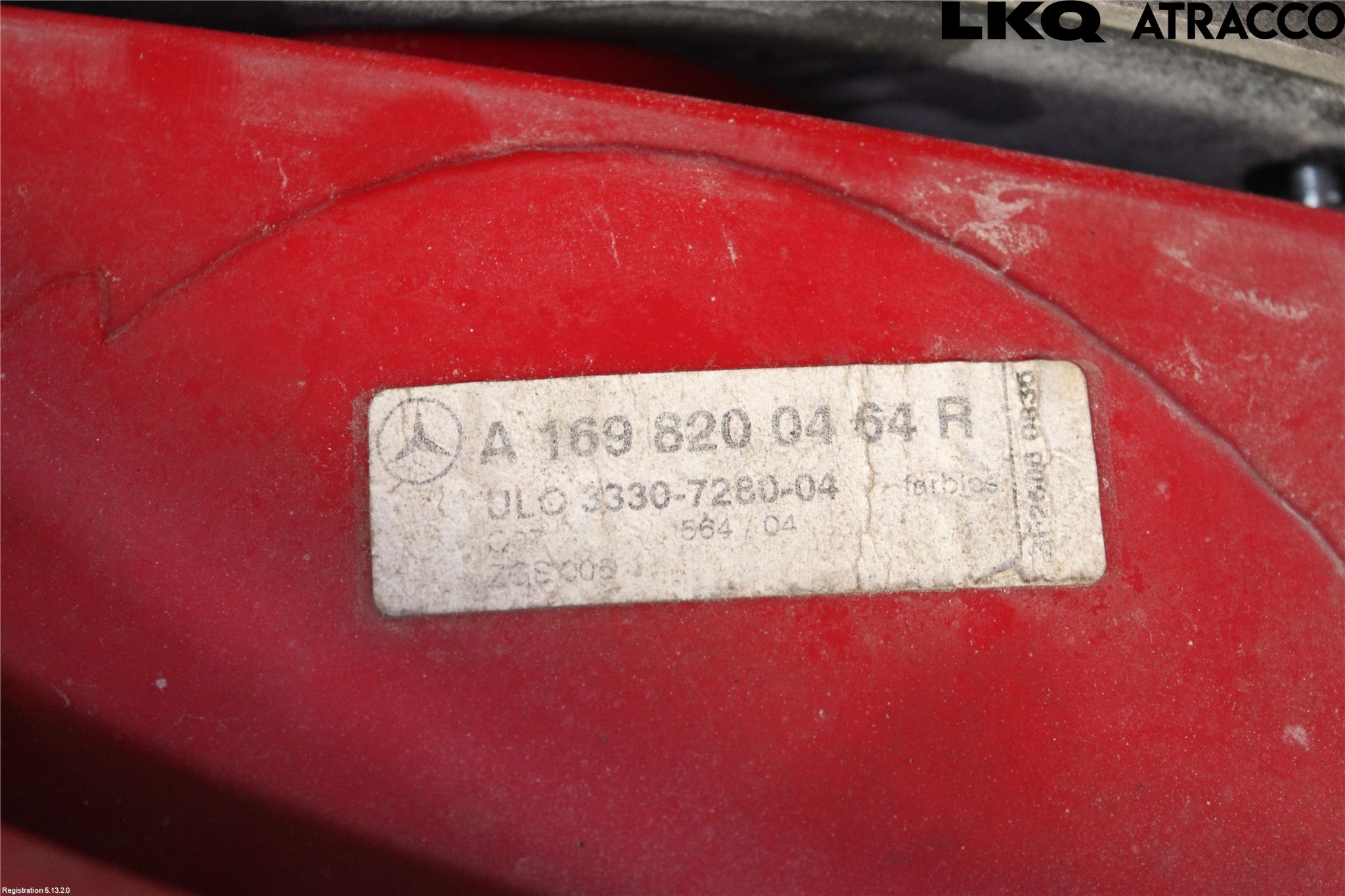 Mercedes-Benz MB A-KLASS (W169) 04-12 Baklykt Høyre