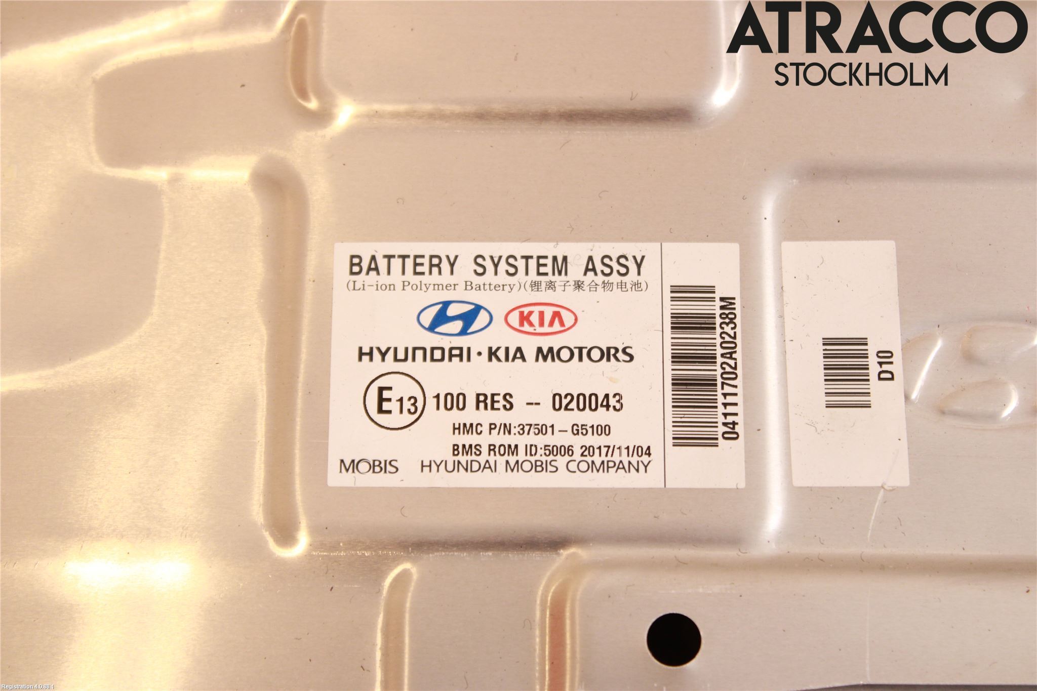 Kia NIRO (DE) 17-22 Hybrid Batteri